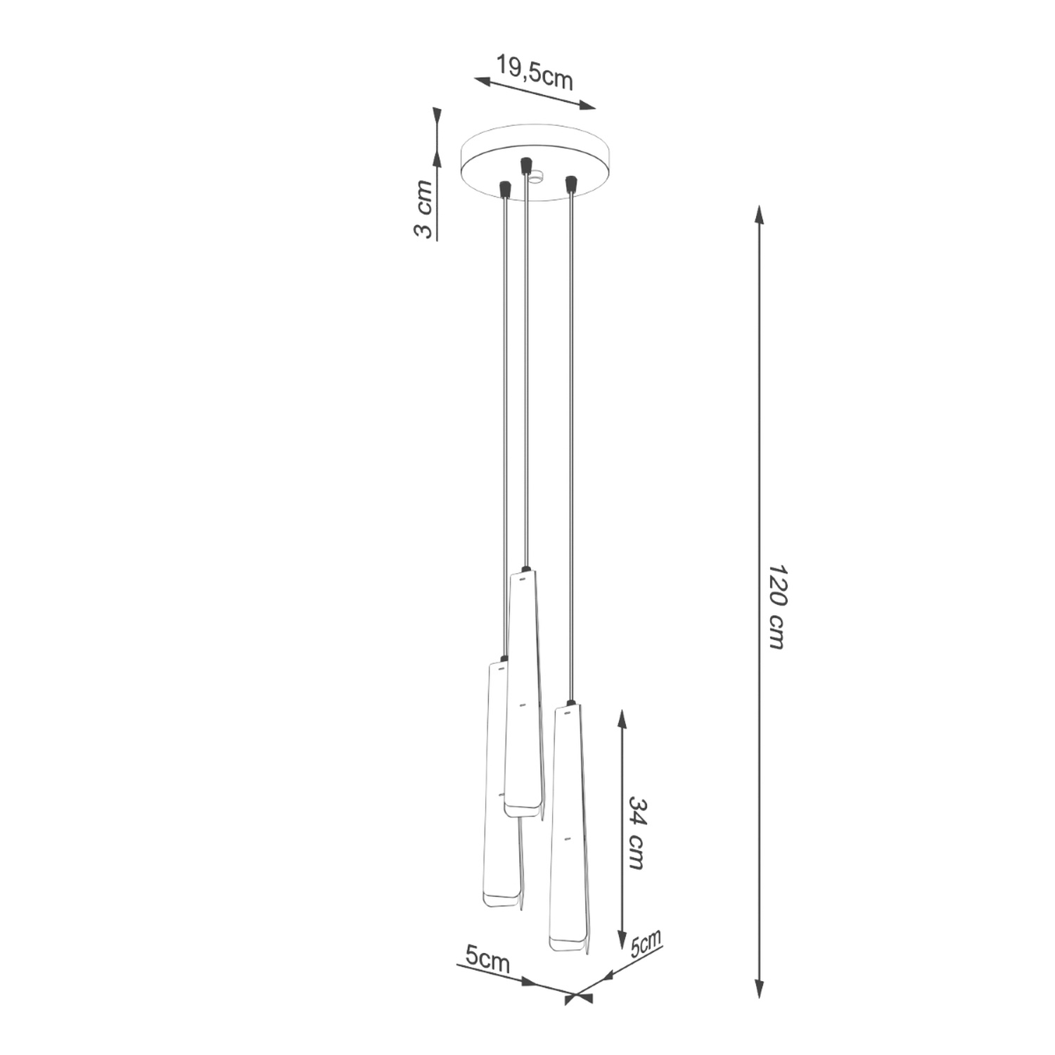 Pendant Lamp Prysm 3P White - Thumbnail 12