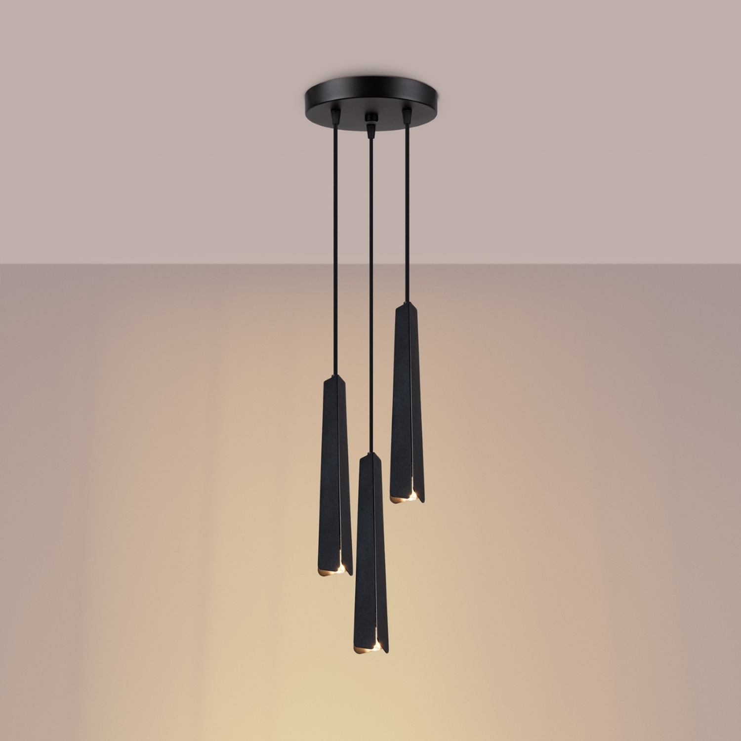 Pendant Lamp Prysm 3P Black - Thumbnail 3