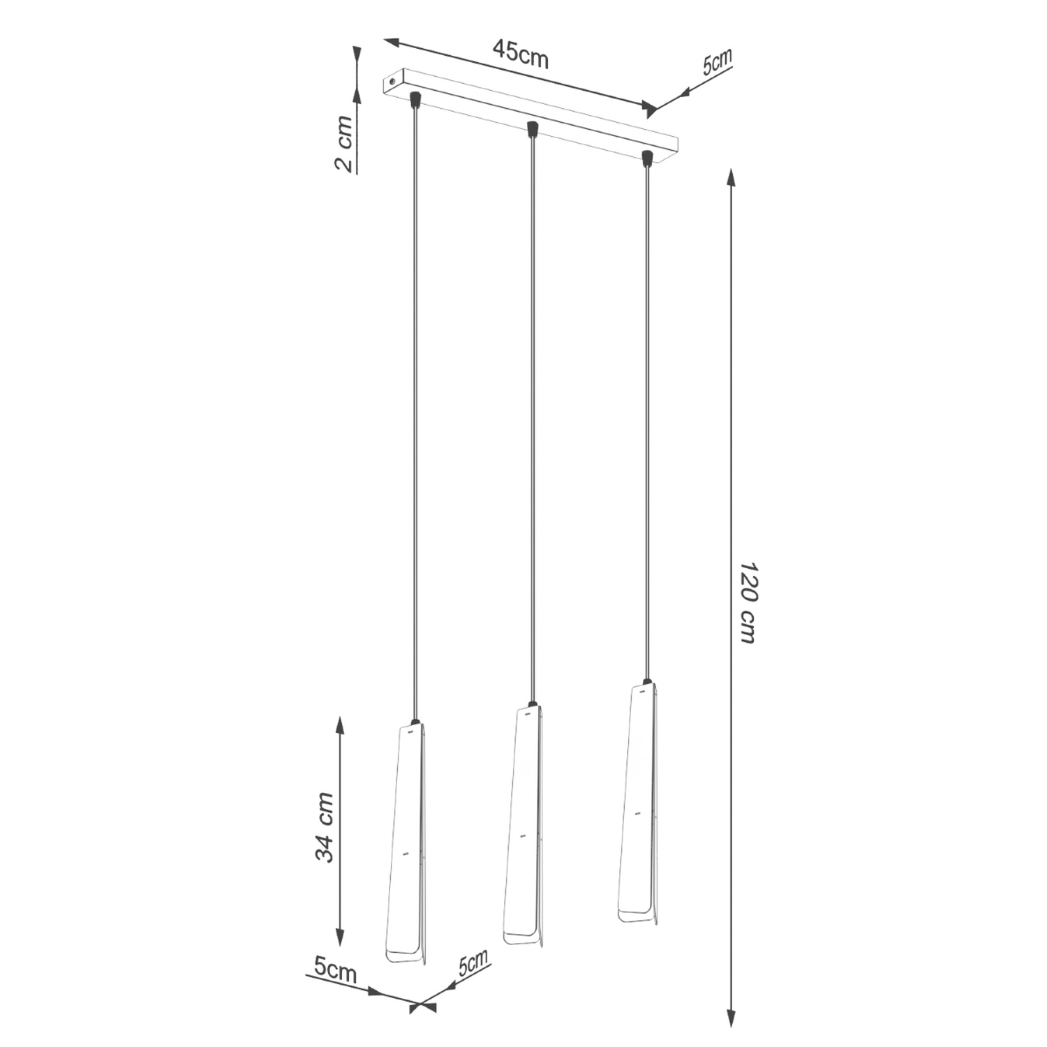 Pendant Lamp Prysm 3L Black - Thumbnail 12