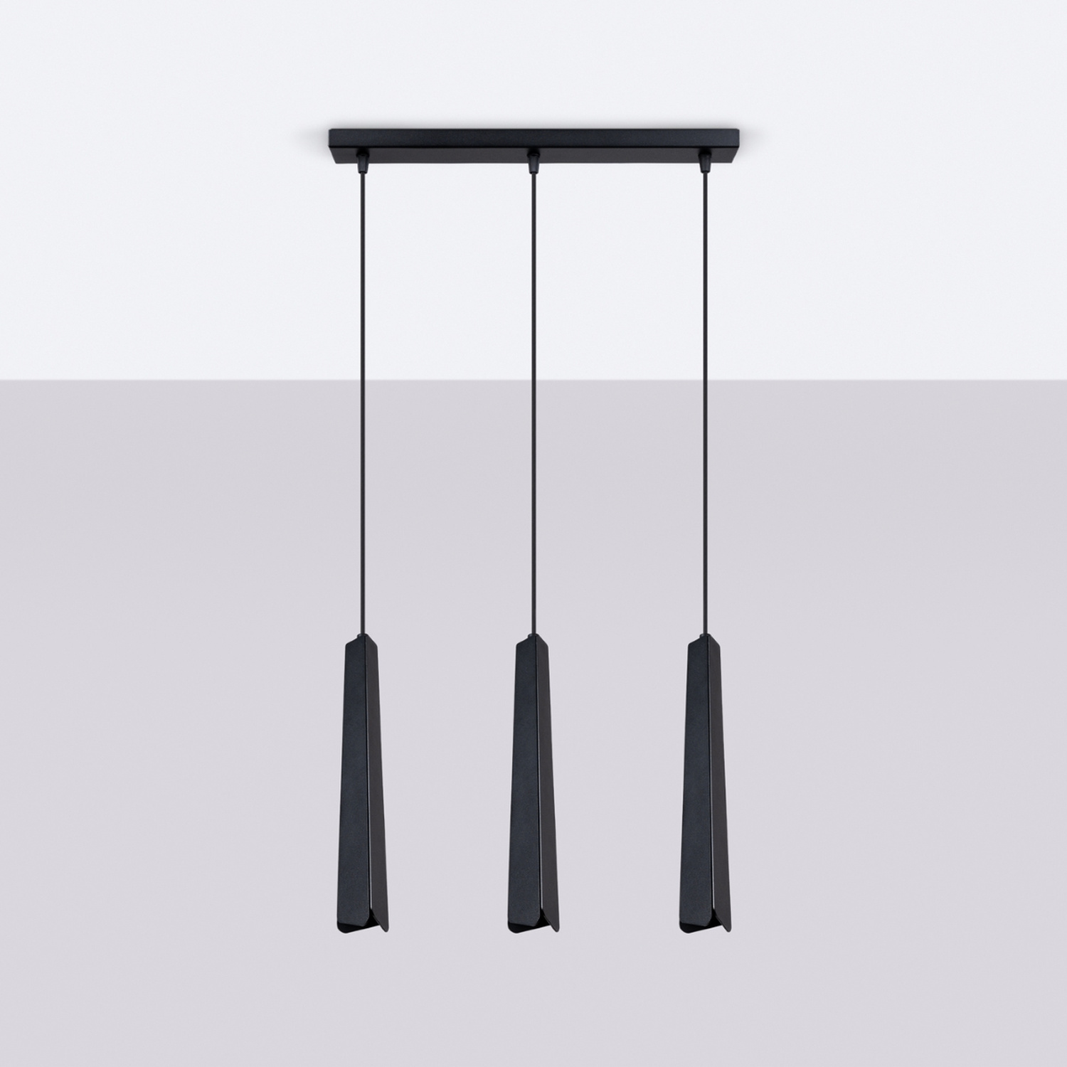 Pendant Lamp Prysm 3L Black - Thumbnail 2