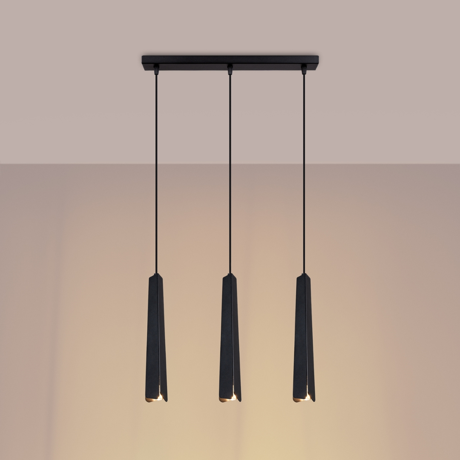 Pendant Lamp Prysm 3L Black - Thumbnail 3
