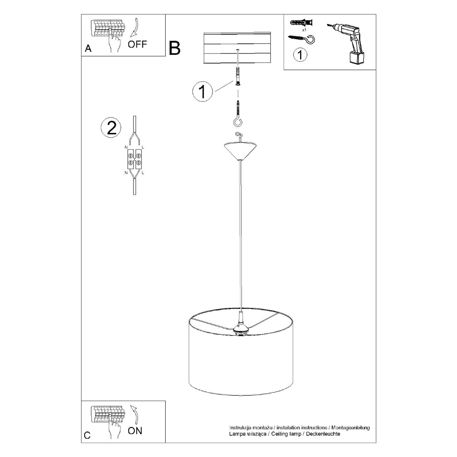 Pendant Lamp Nova 40 Black - Thumbnail 9