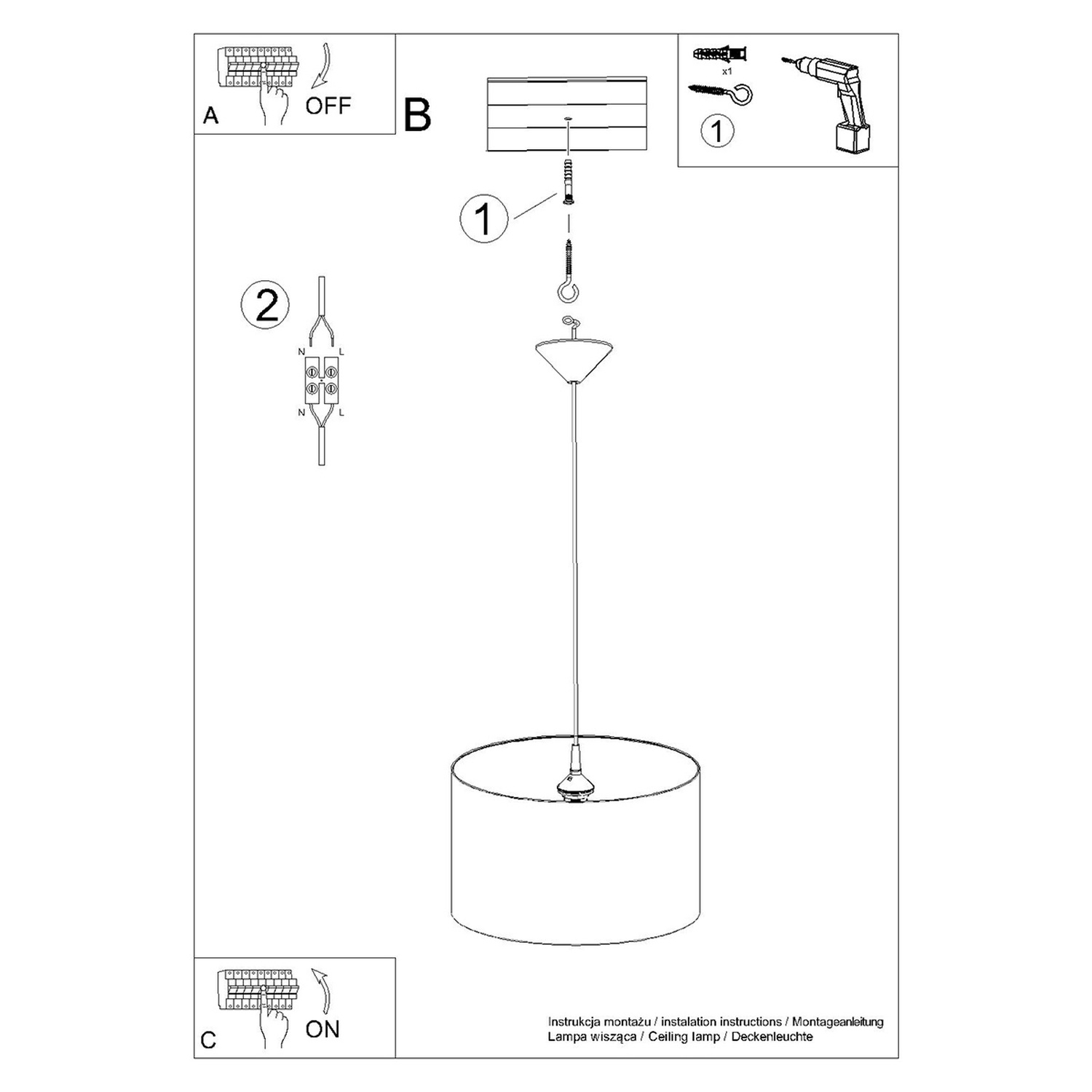 Pendant Lamp Unicorn 40 - Thumbnail 5