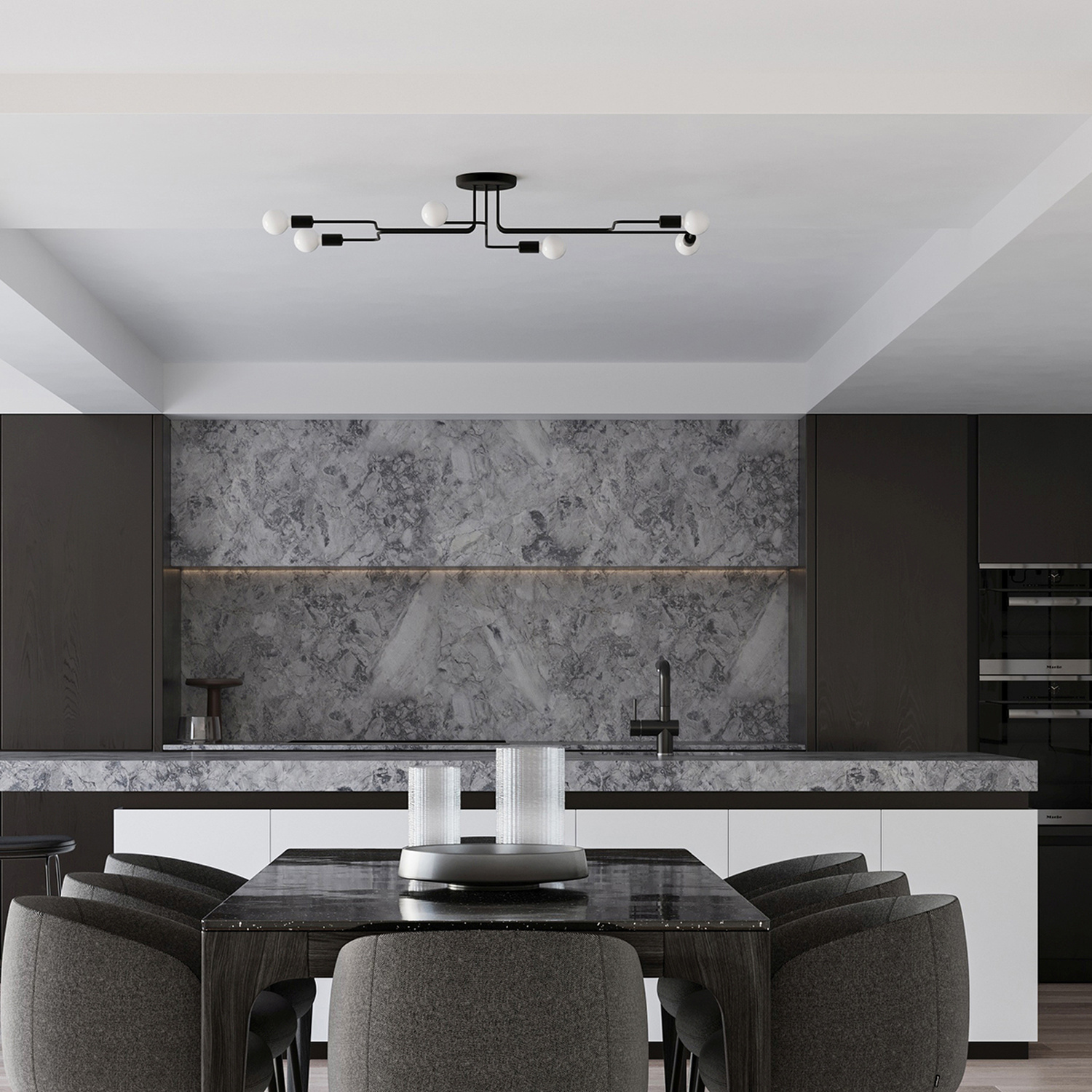 Chandelier Vector 4 Black - Thumbnail 6