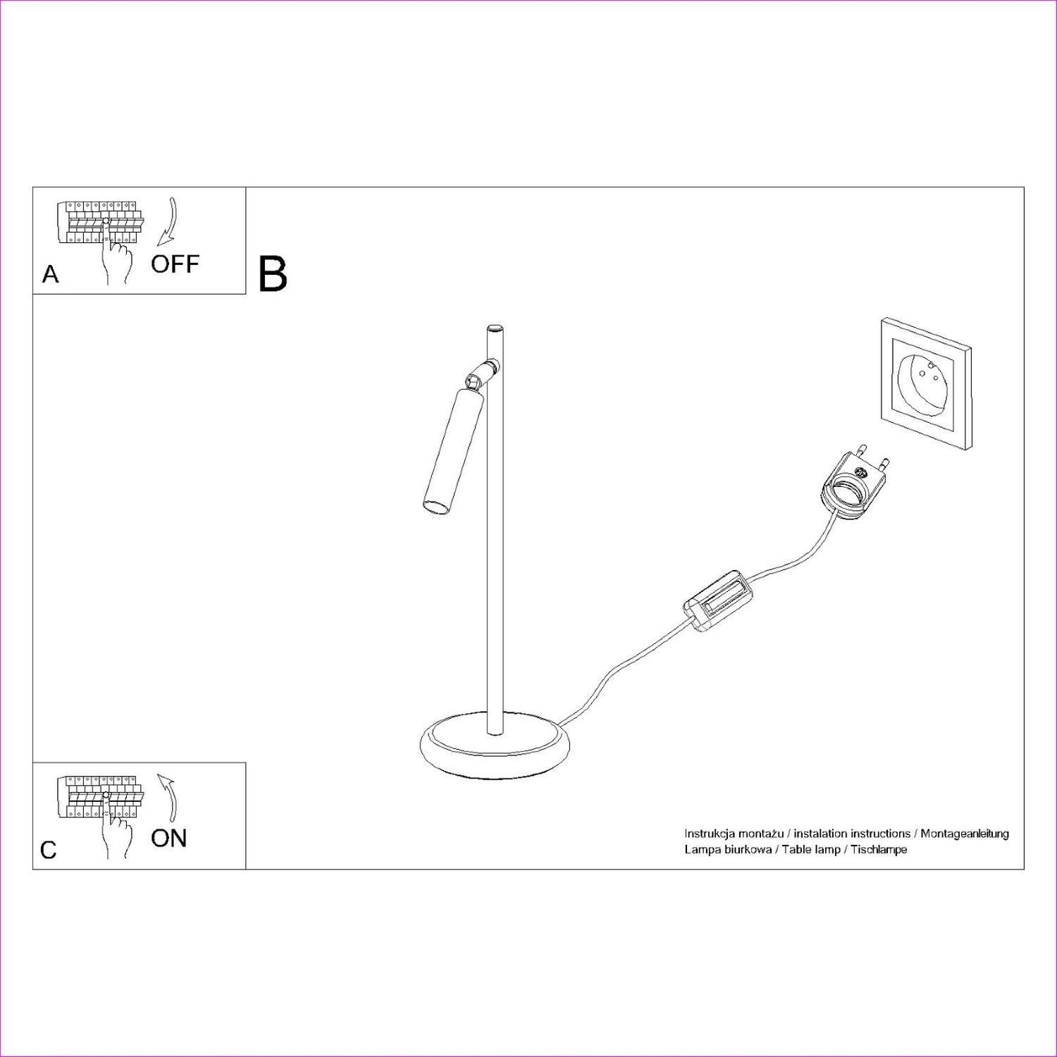 Table Lamp Pastelo Black - Thumbnail 8
