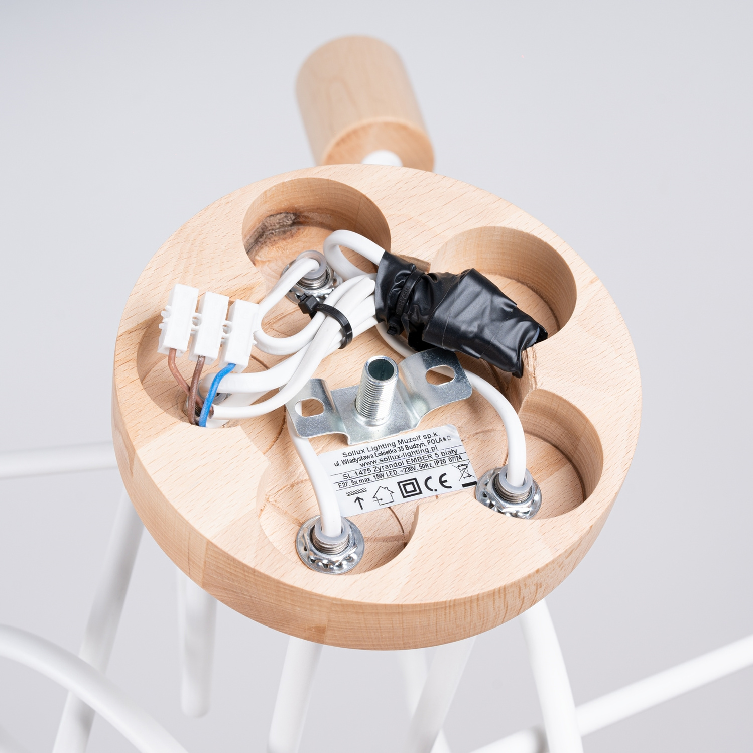 Chandelier Ember 5 White - Thumbnail 4