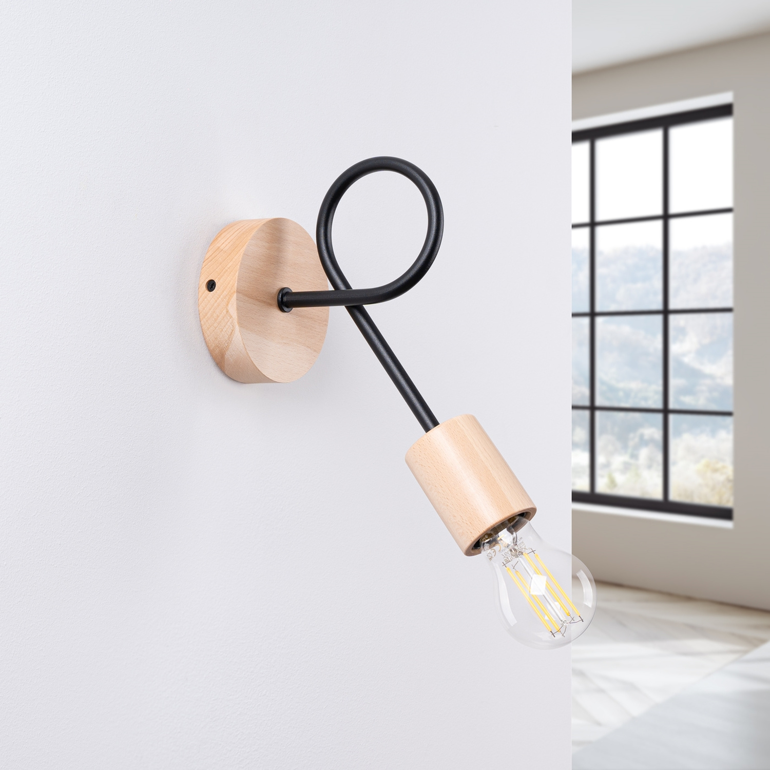 Wall Lamp Ember Schwarz - Thumbnail 2