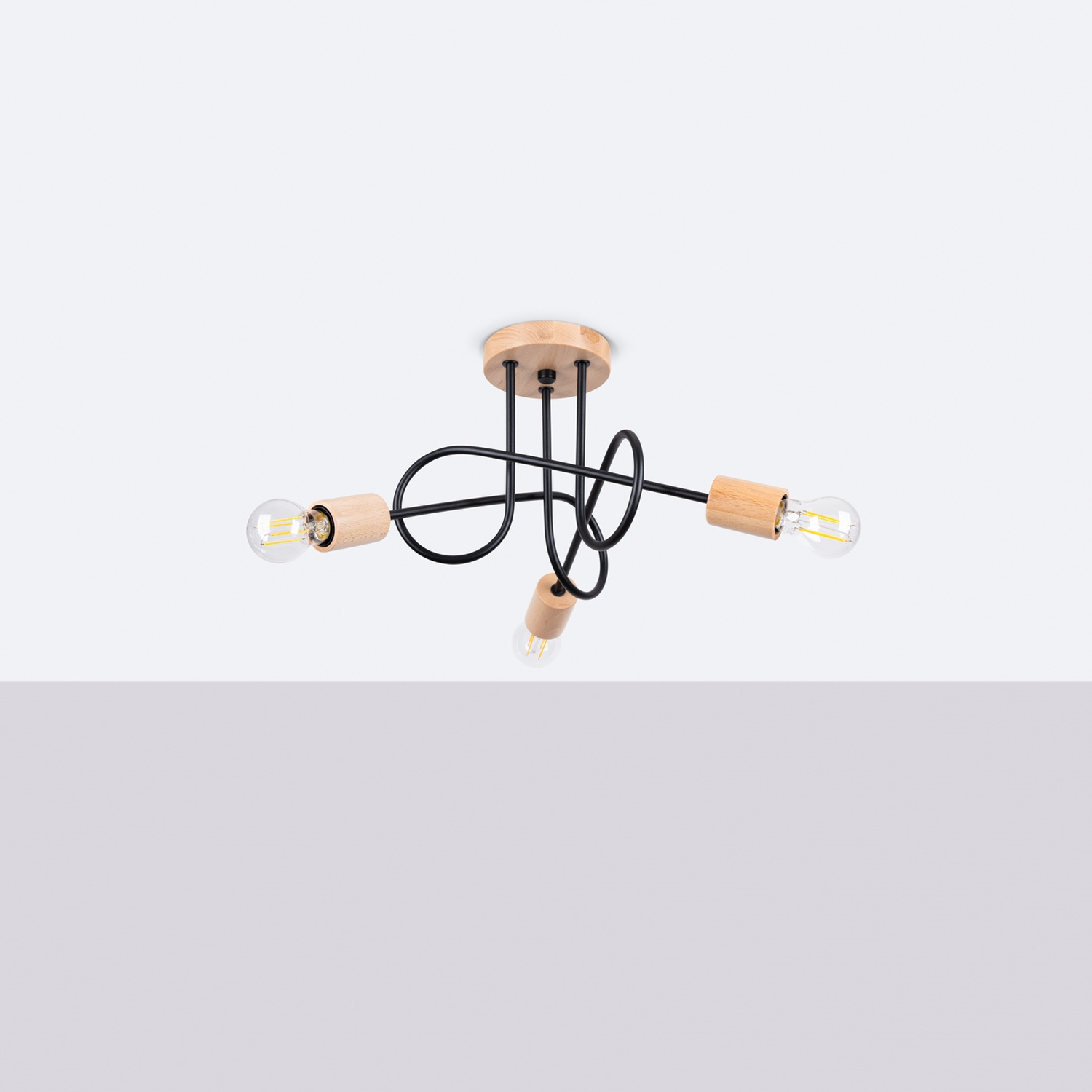 Chandelier Ember 3 Schwarz - Thumbnail 2
