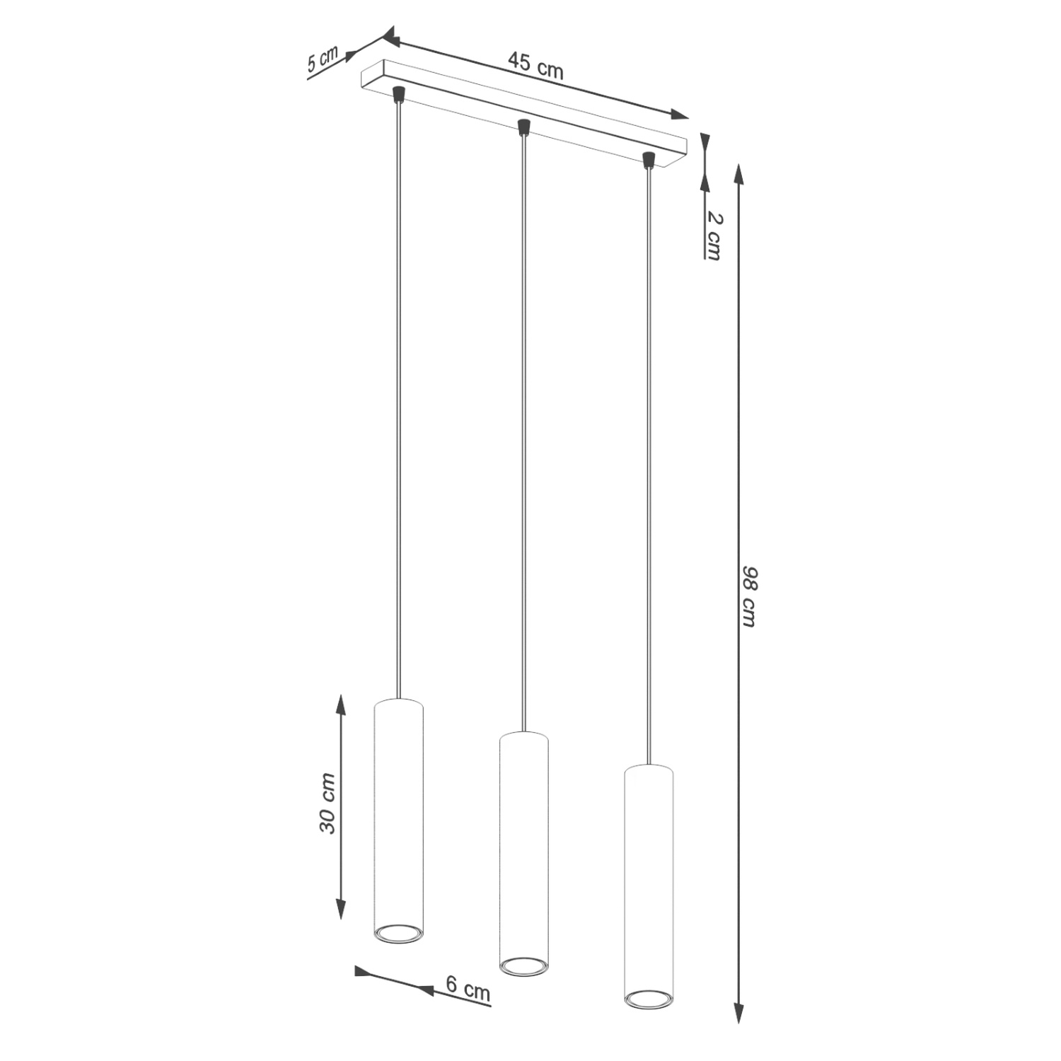 Pendant Lamp Lagos 3L Beige - Thumbnail 7