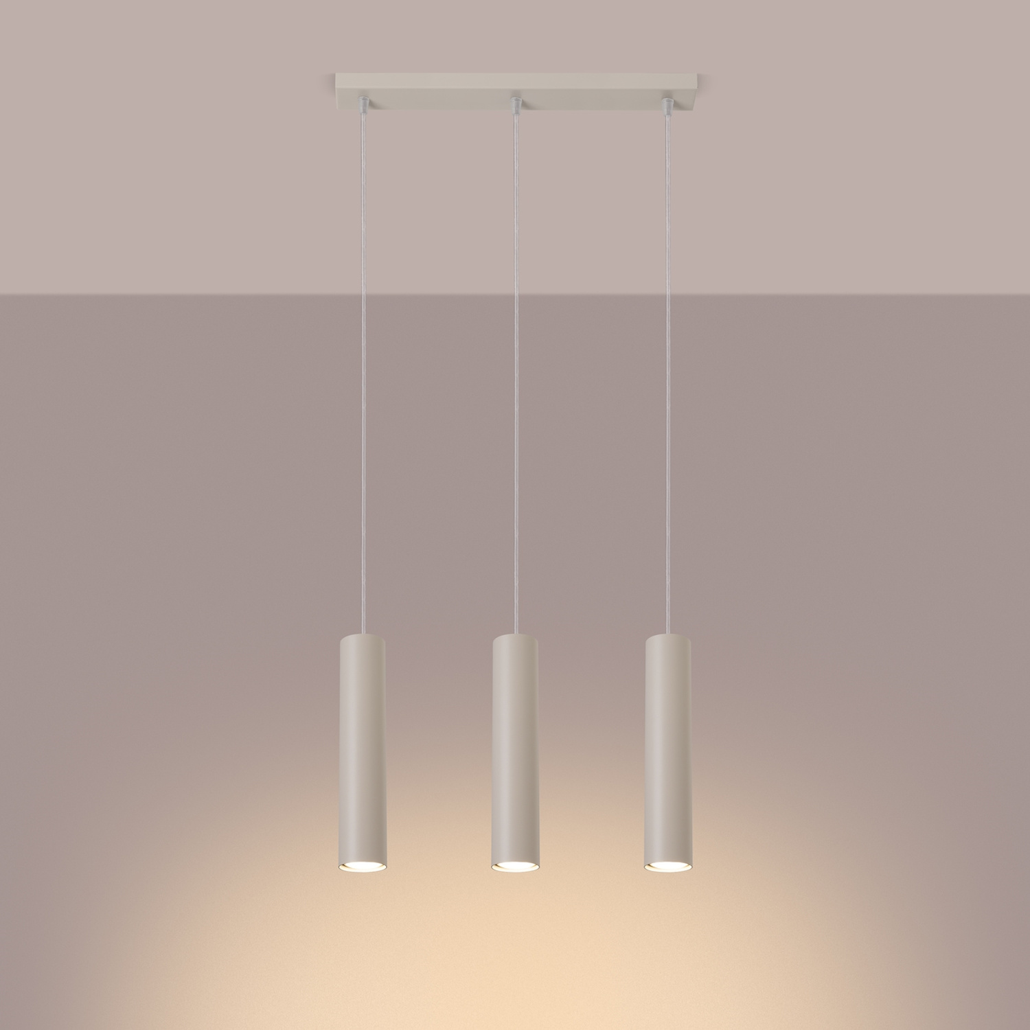 Pendant Lamp Lagos 3L Beige - Thumbnail 3