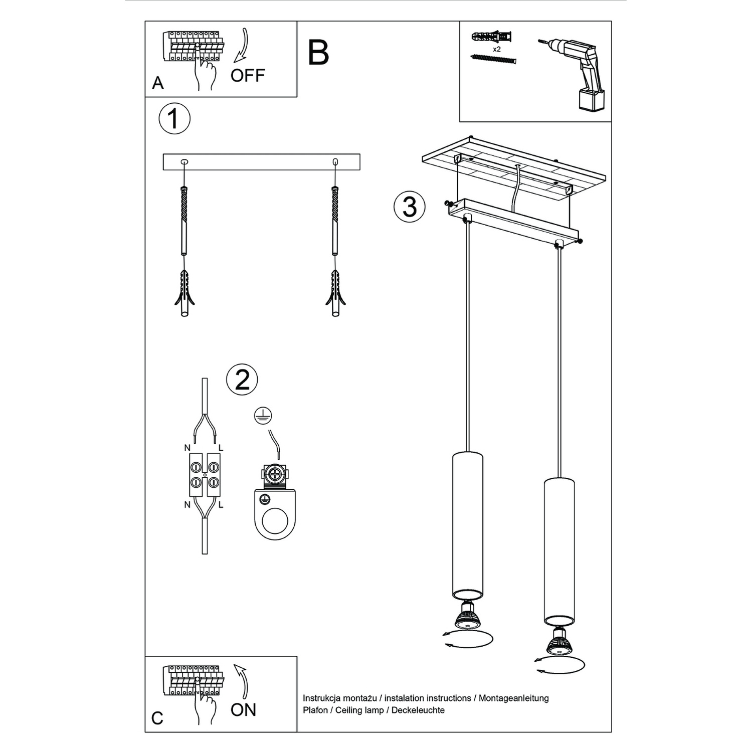 Pendant Lamp Lagos 2 Olive Green - Thumbnail 8