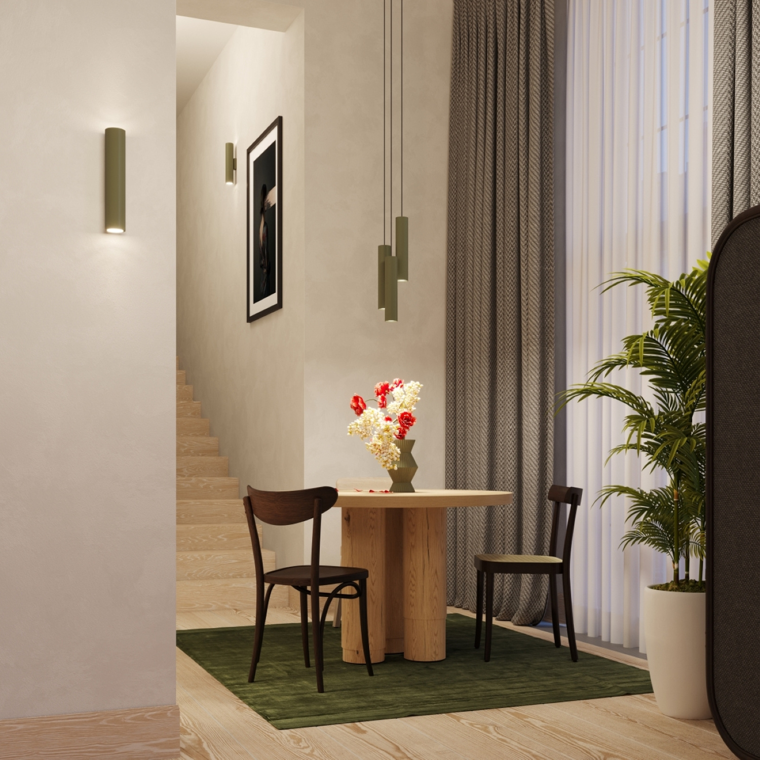 Pendant Lamp Lagos 2 Olive Green - Thumbnail 10