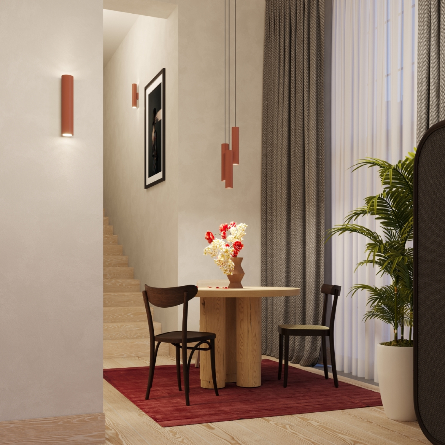 Pendant Lamp Lagos 2 Red Ochre - Thumbnail 10