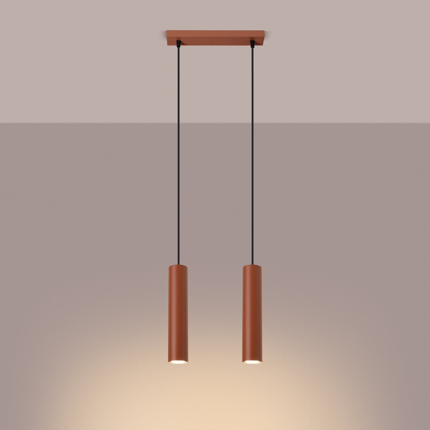 Pendant Lamp Lagos 2 Red Ochre - Thumbnail 3