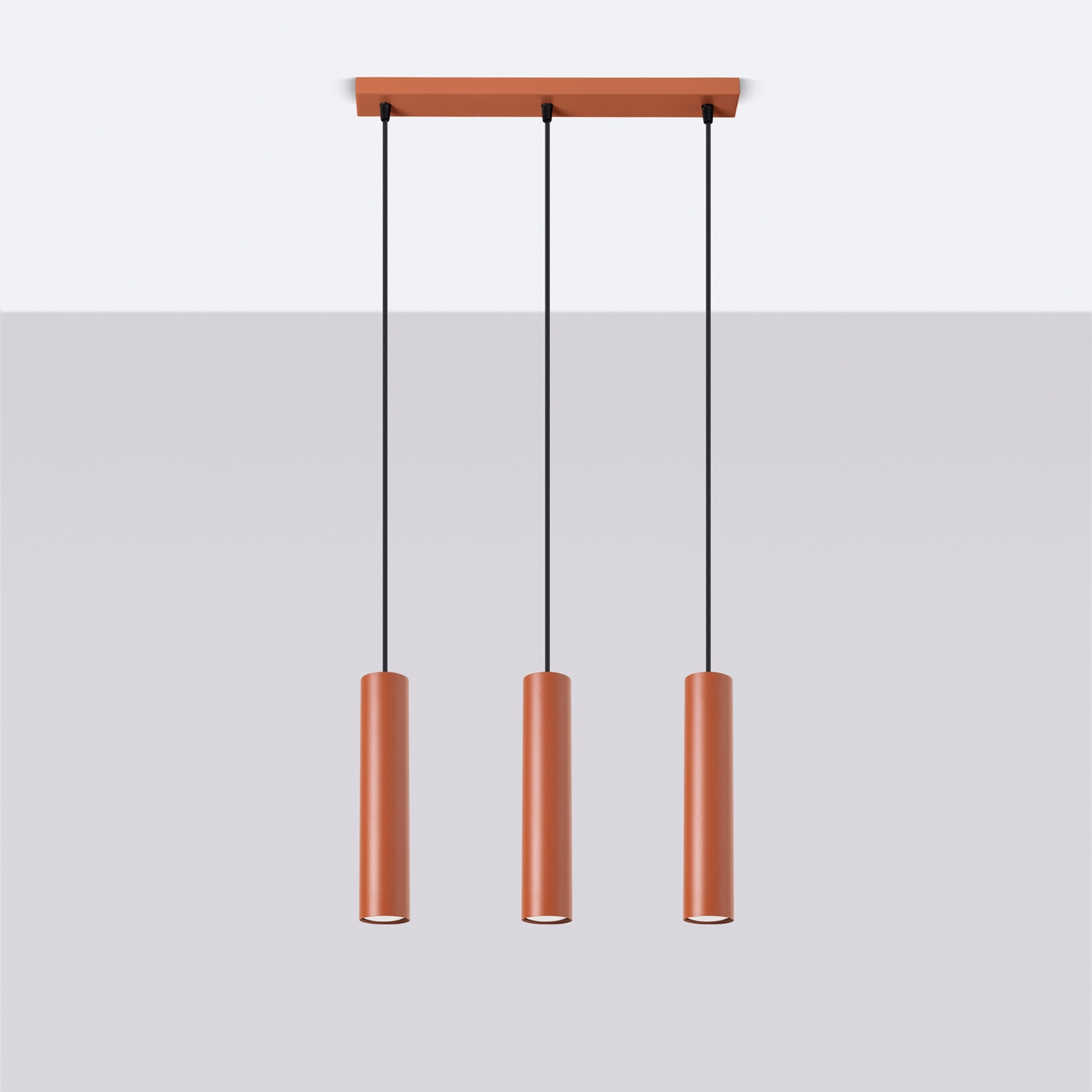 Pendant Lamp Lagos 3L Red Ochre - Thumbnail 2