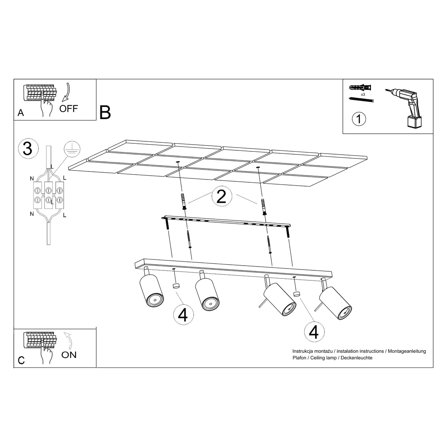 Ceiling Lamp Ring 4L Red Ochra - Thumbnail 10