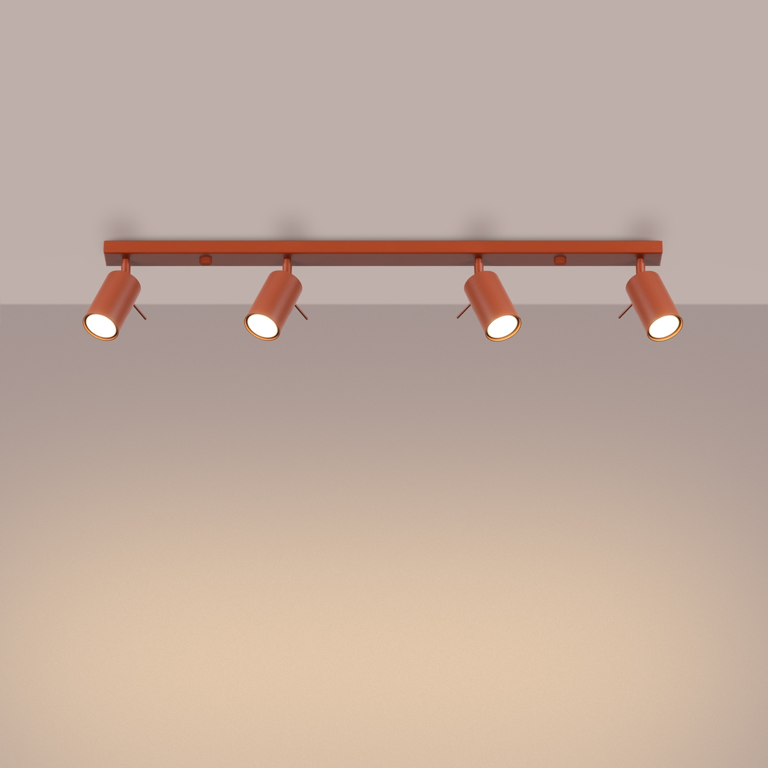 Ceiling Lamp Ring 4L Red Ochra - Thumbnail 3