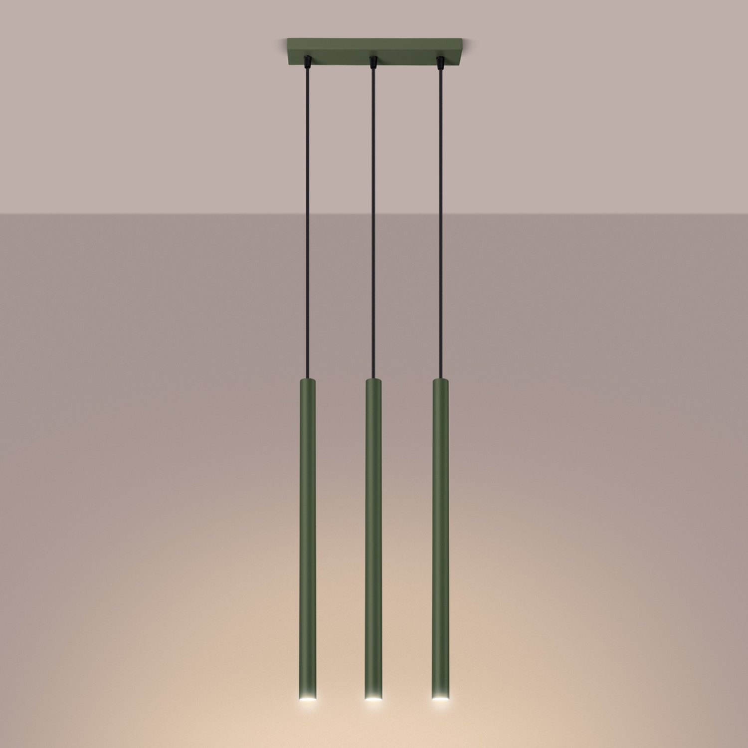 Pendant Lamp Pastelo 3 Olive Green - Thumbnail 3