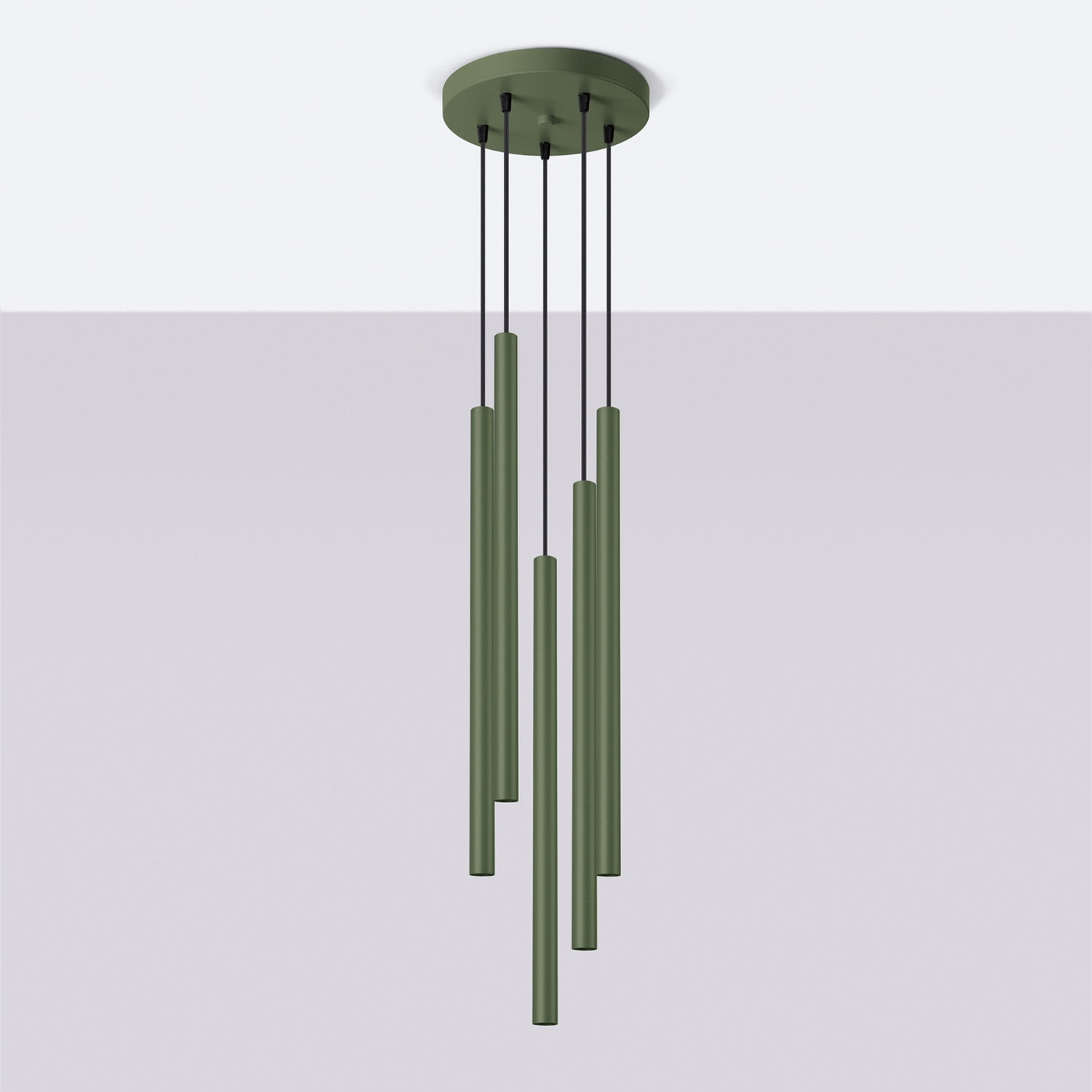Pendant Lamp Pastelo 5P Olive Green - Thumbnail 2