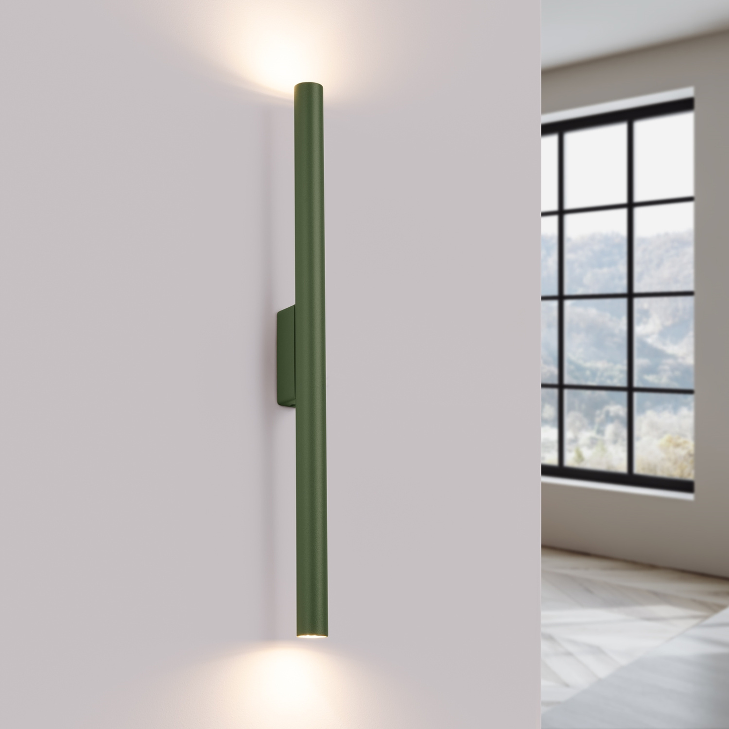 Wall Lamp Pastelo 2 Olive Green - Thumbnail 3