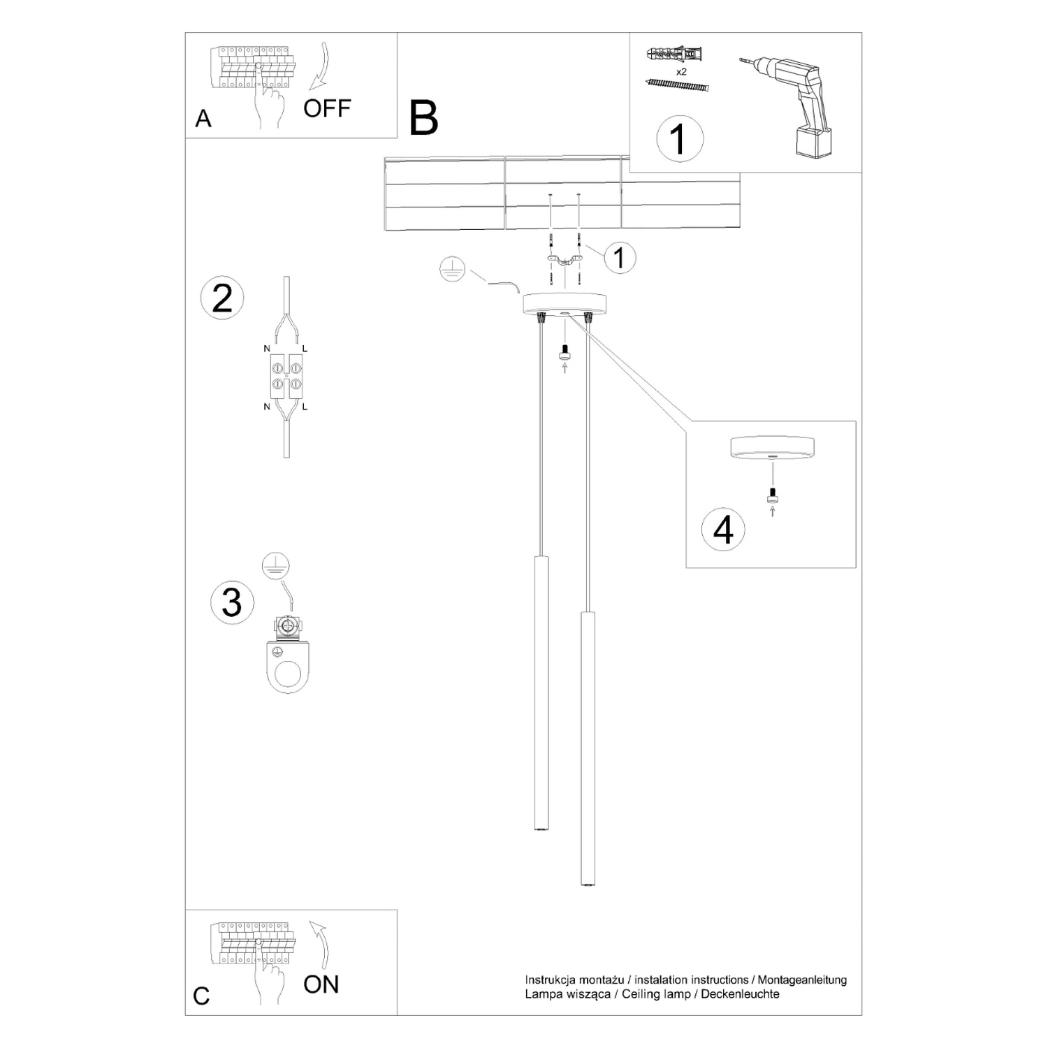 Pendant Lamp Pastelo 2 Red Ochre - Thumbnail 6