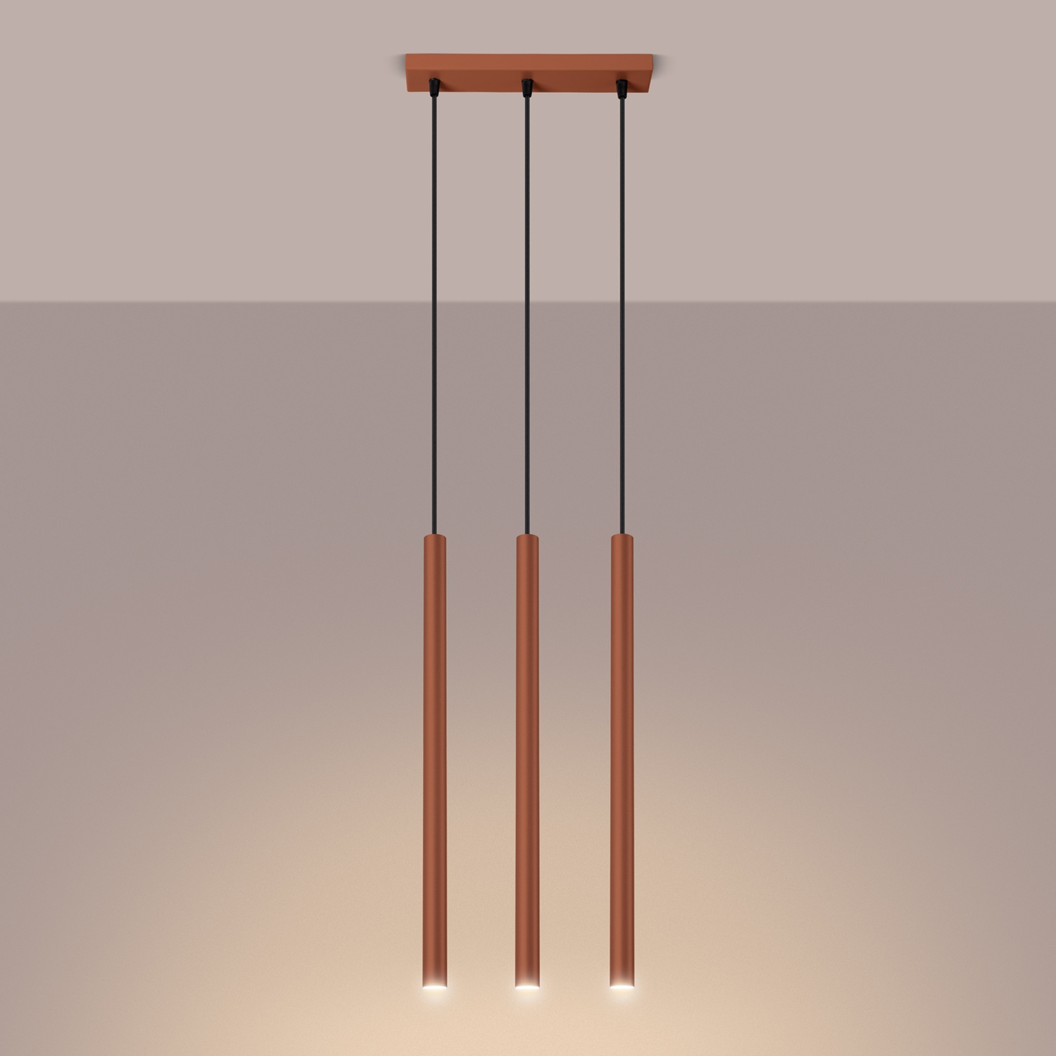 Pendant Lamp Pastelo 3 Red Ochre - Thumbnail 3
