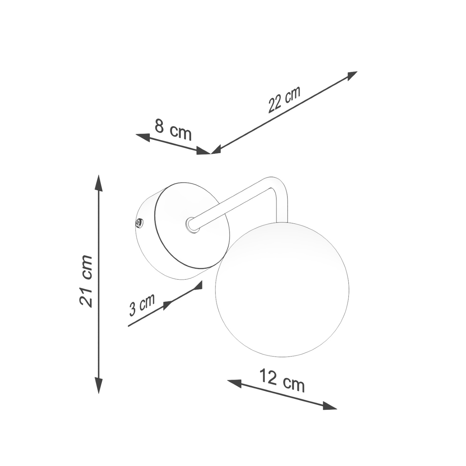 Wall Lamp Astral 1 White - Thumbnail 9
