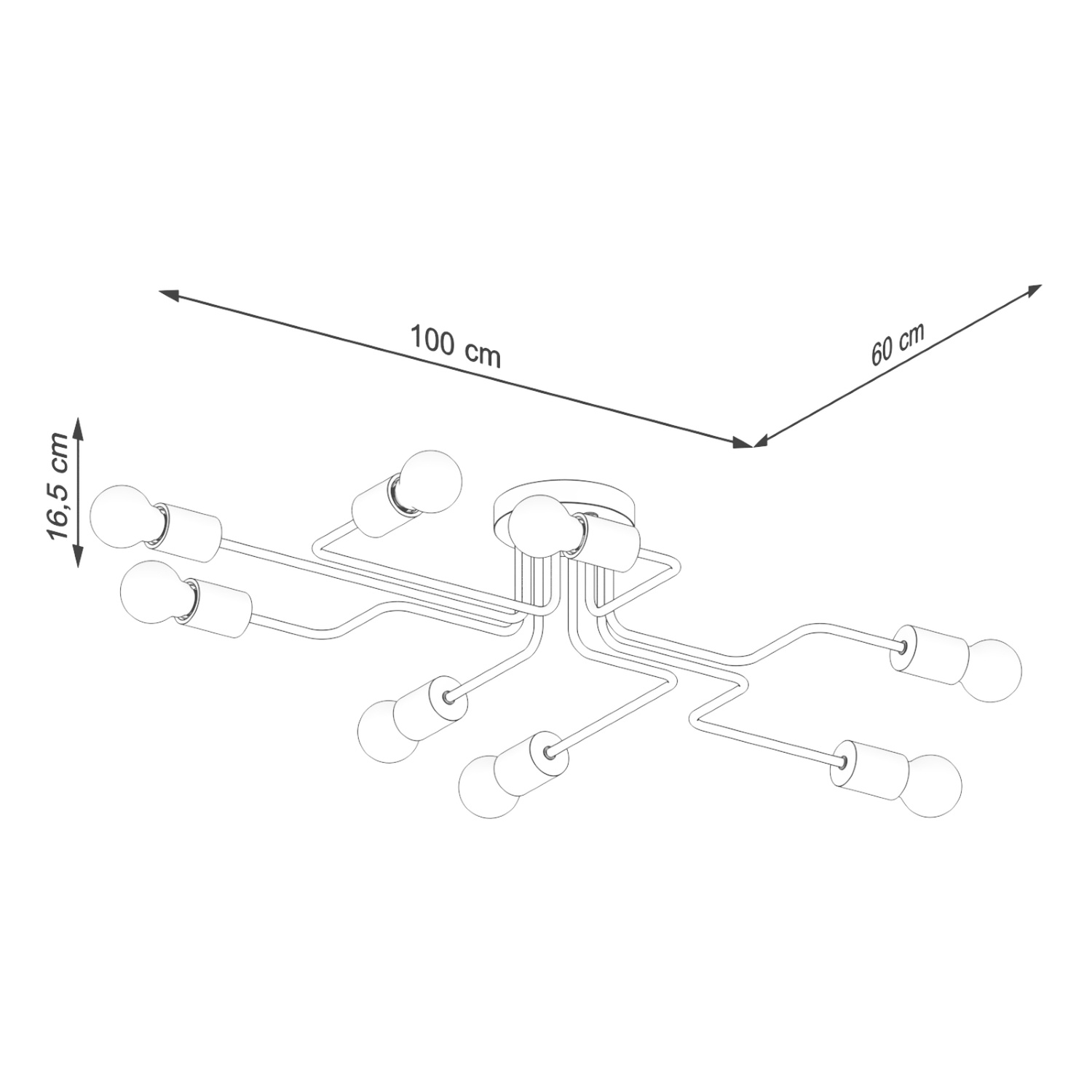 Chandelier Timbo 8 White - Thumbnail 8