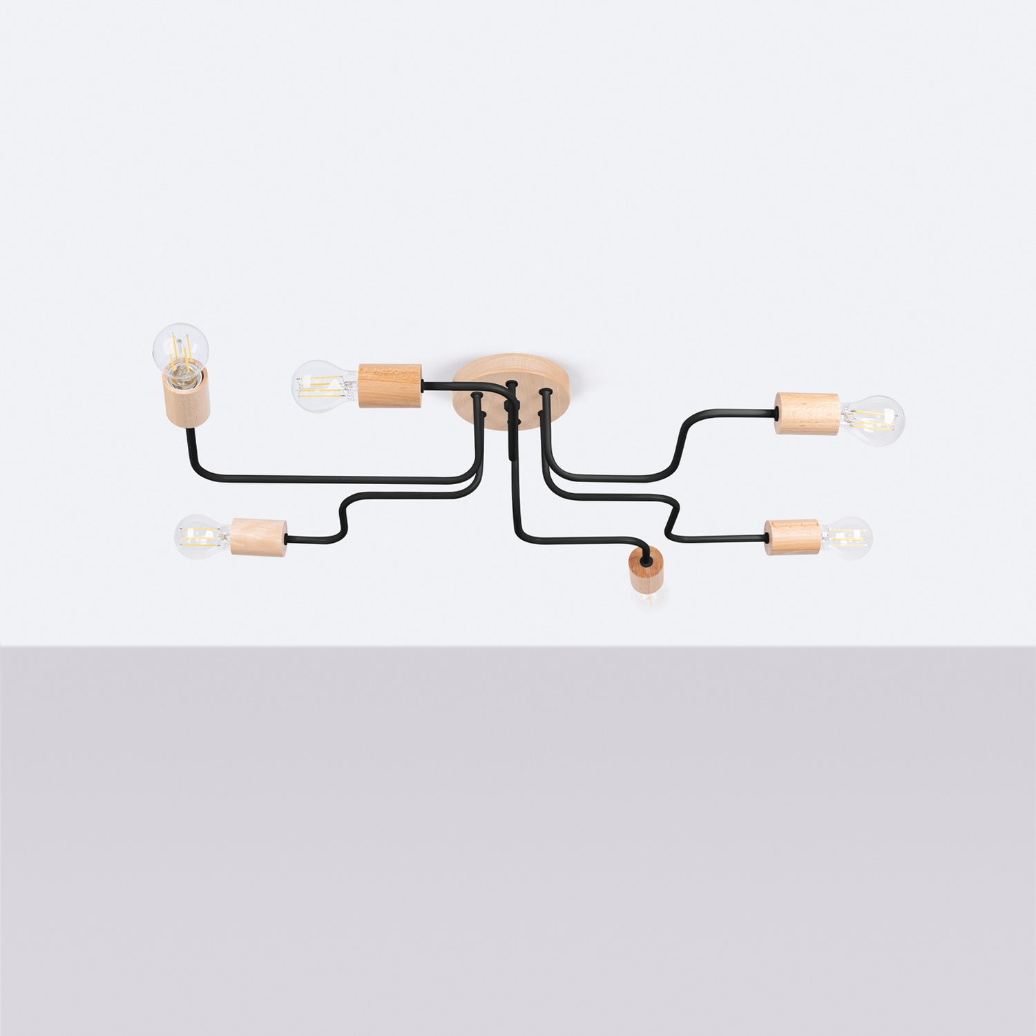 Chandelier Timbo 6 Black - Thumbnail 2