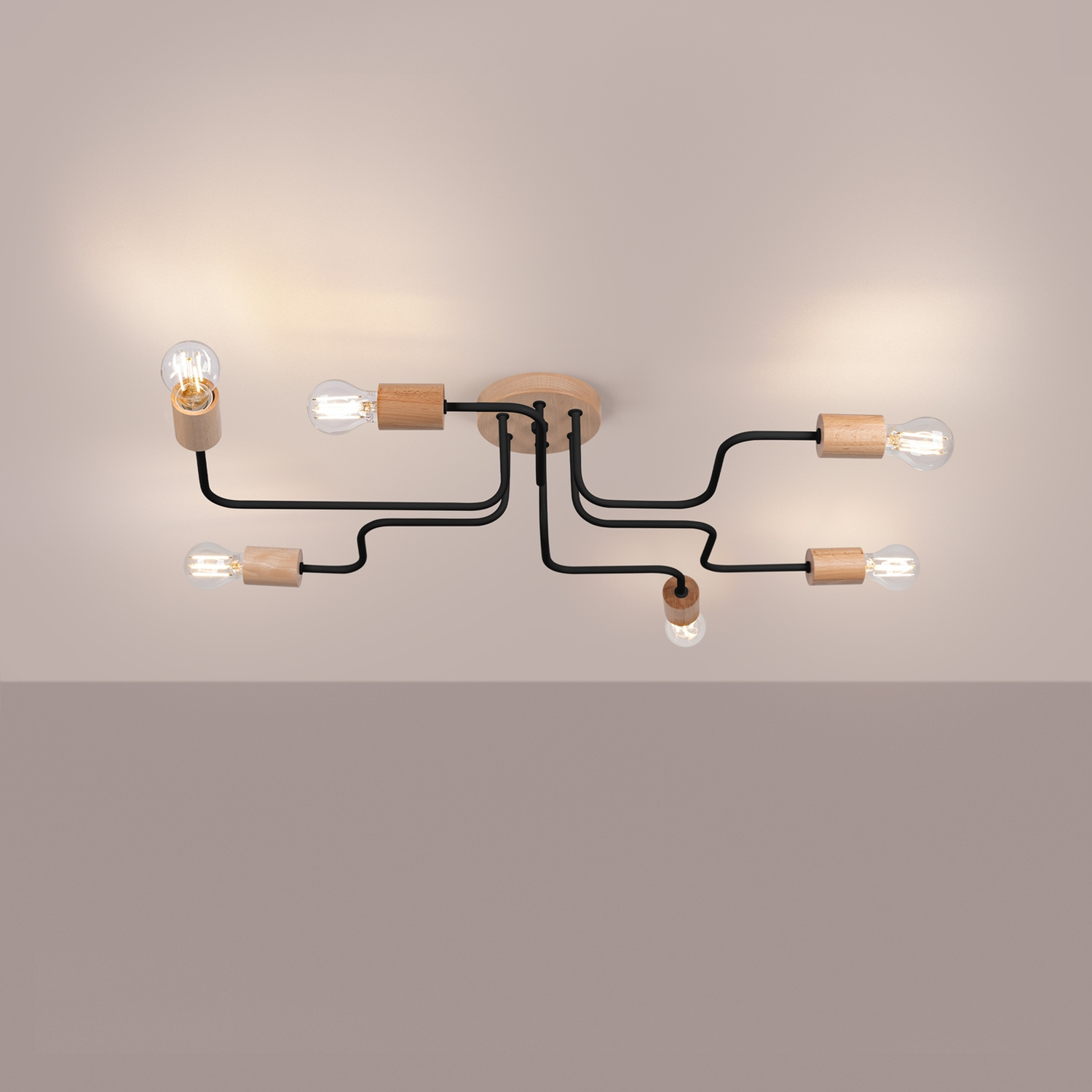 Chandelier Timbo 6 Black - Thumbnail 3