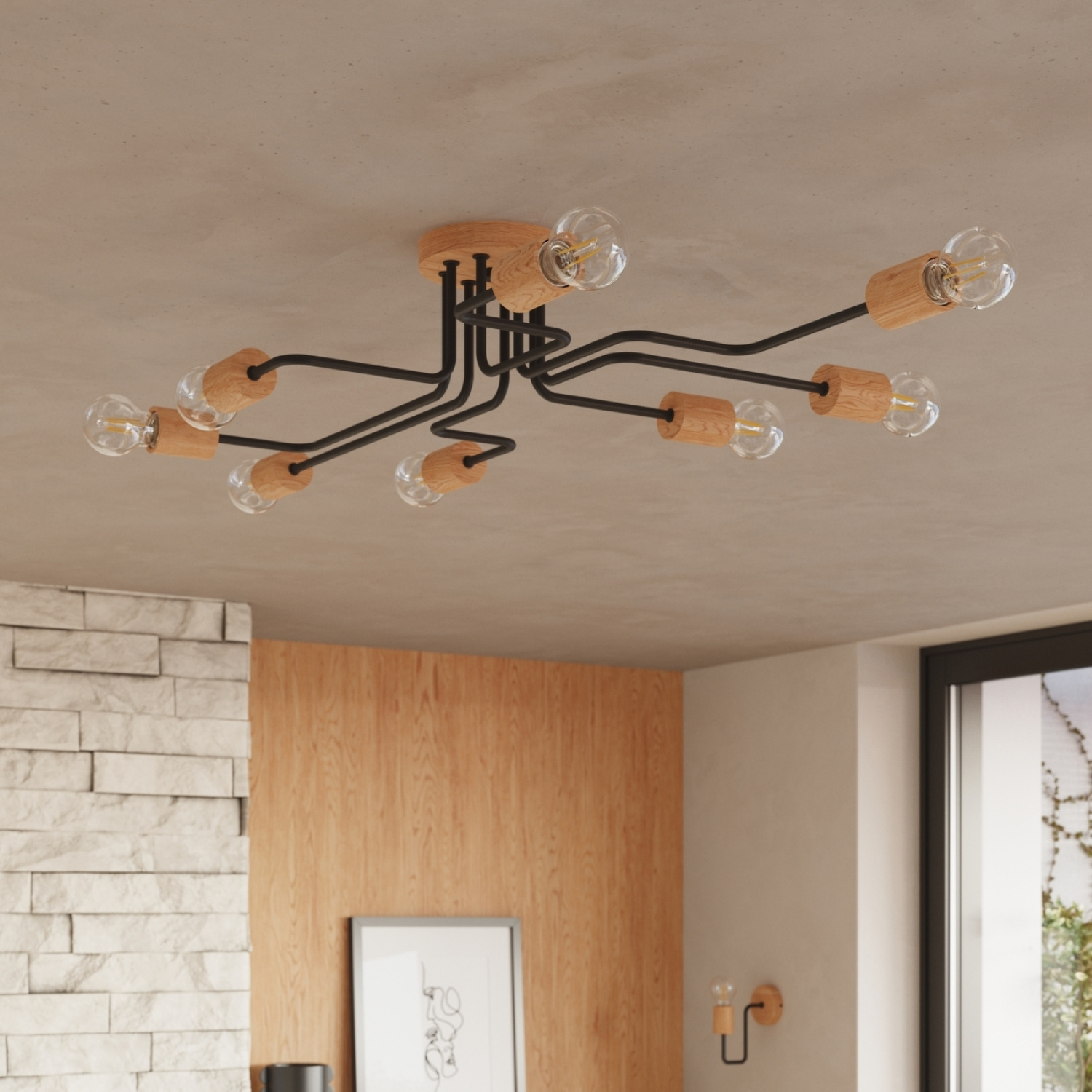 Chandelier Timbo 8 Black - Thumbnail 11