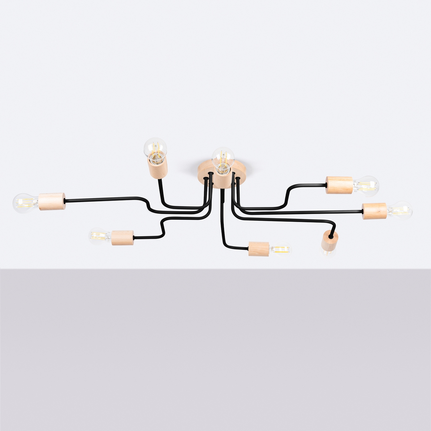 Chandelier Timbo 8 Black - Thumbnail 2
