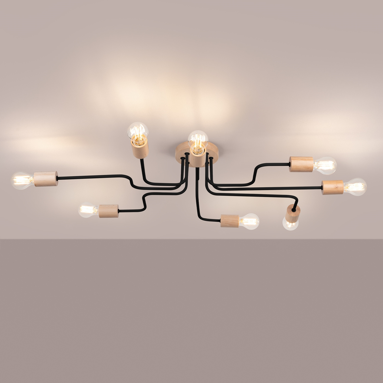 Chandelier Timbo 8 Black - Thumbnail 3