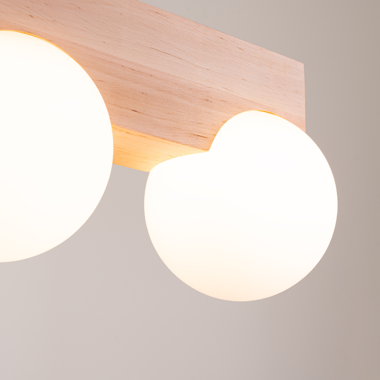 Ceiling Lamp Bulbo 2 Natural Wood - Thumbnail 4