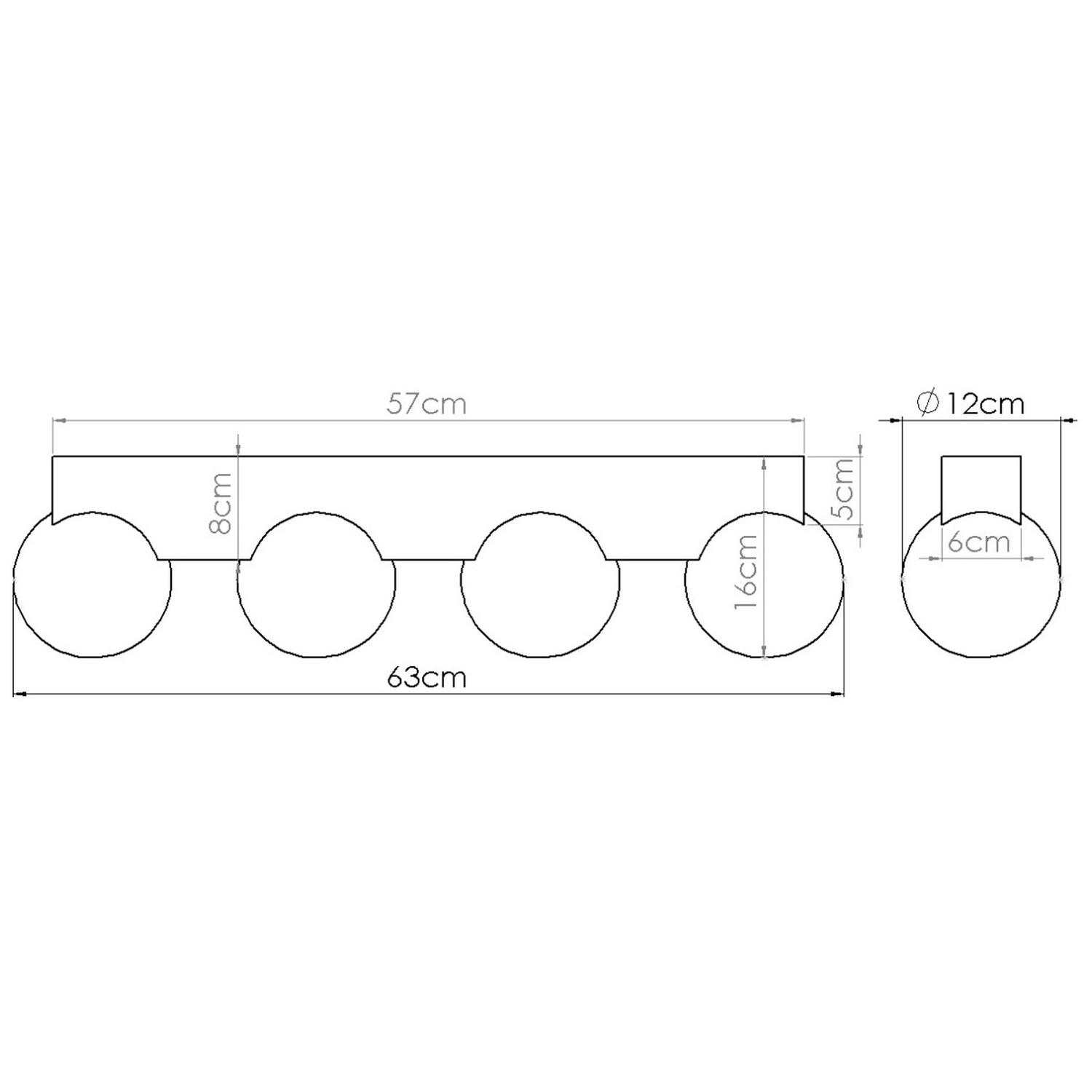 Ceiling Lamp Bulbo 4 Natural Wood - Thumbnail 9