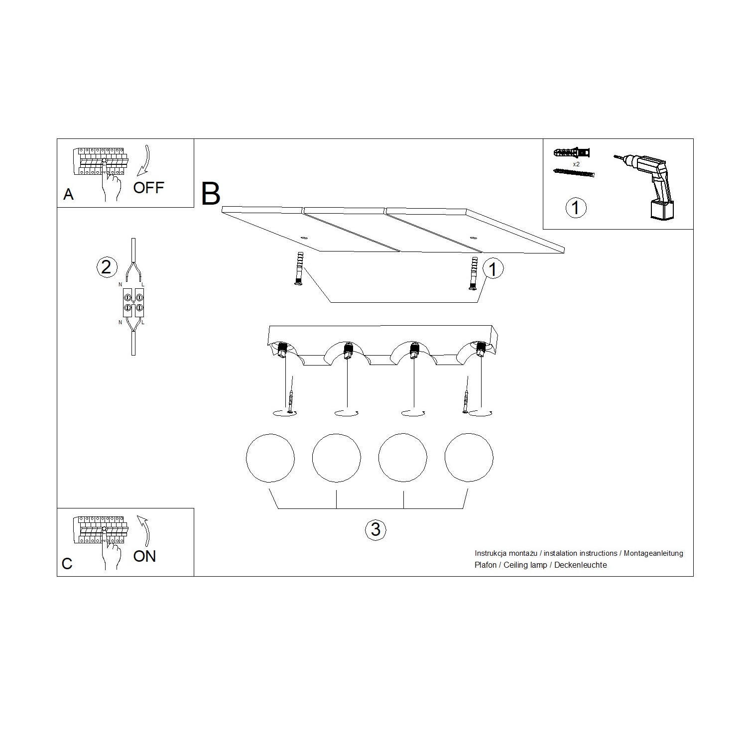 Ceiling Lamp Bulbo 4 Natural Wood - Thumbnail 10