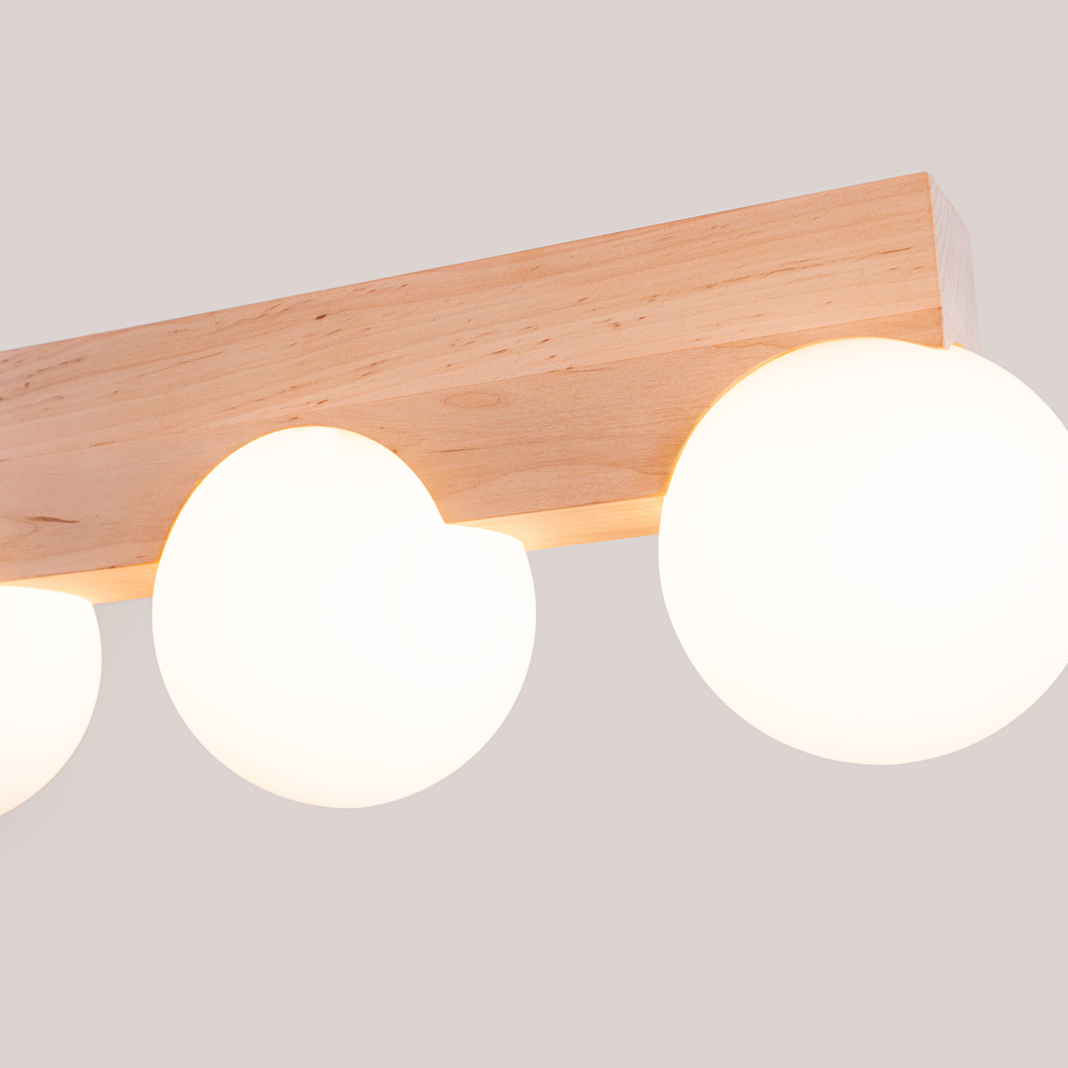 Ceiling Lamp Bulbo 4 Natural Wood - Thumbnail 4