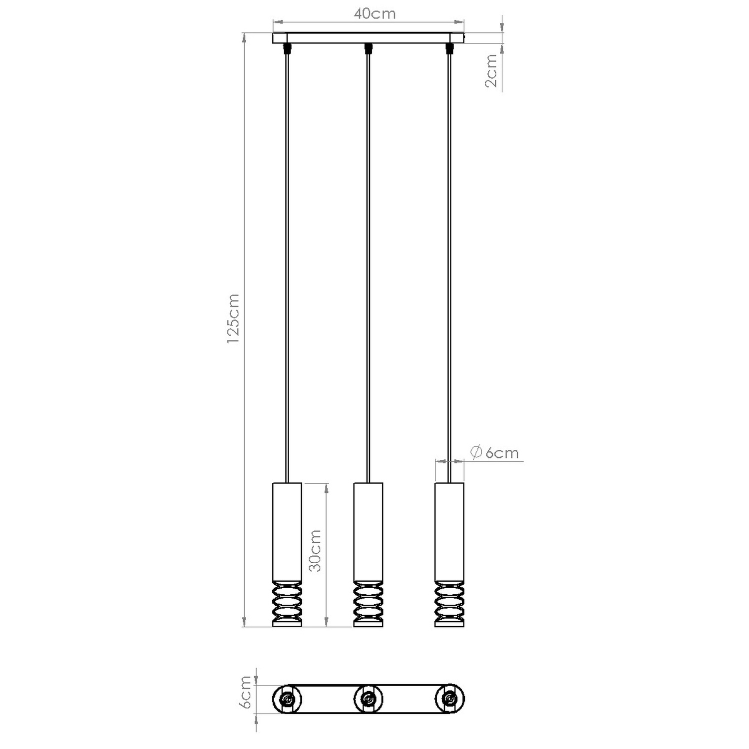 Pendant Lamp Lami 3L White - Thumbnail 8