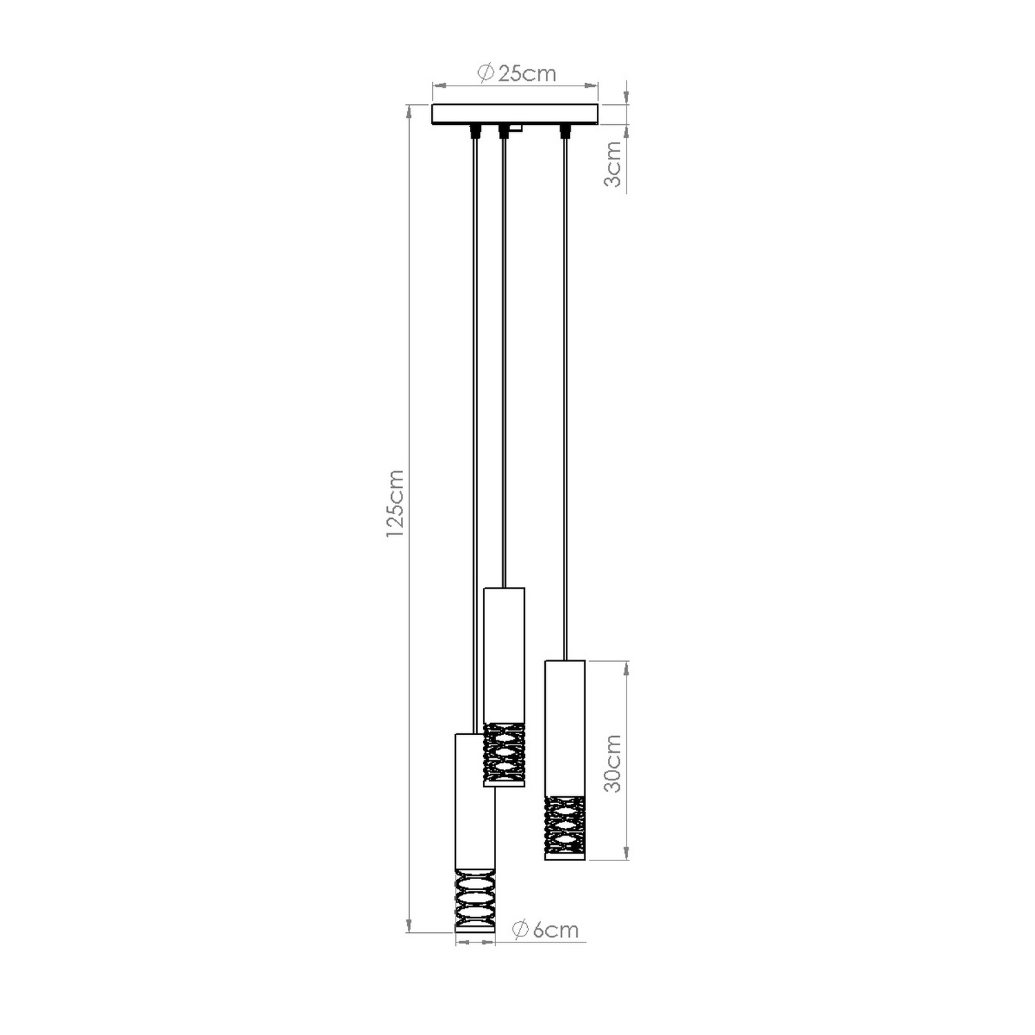 Pendant Lamp Lami 3P White - Thumbnail 10