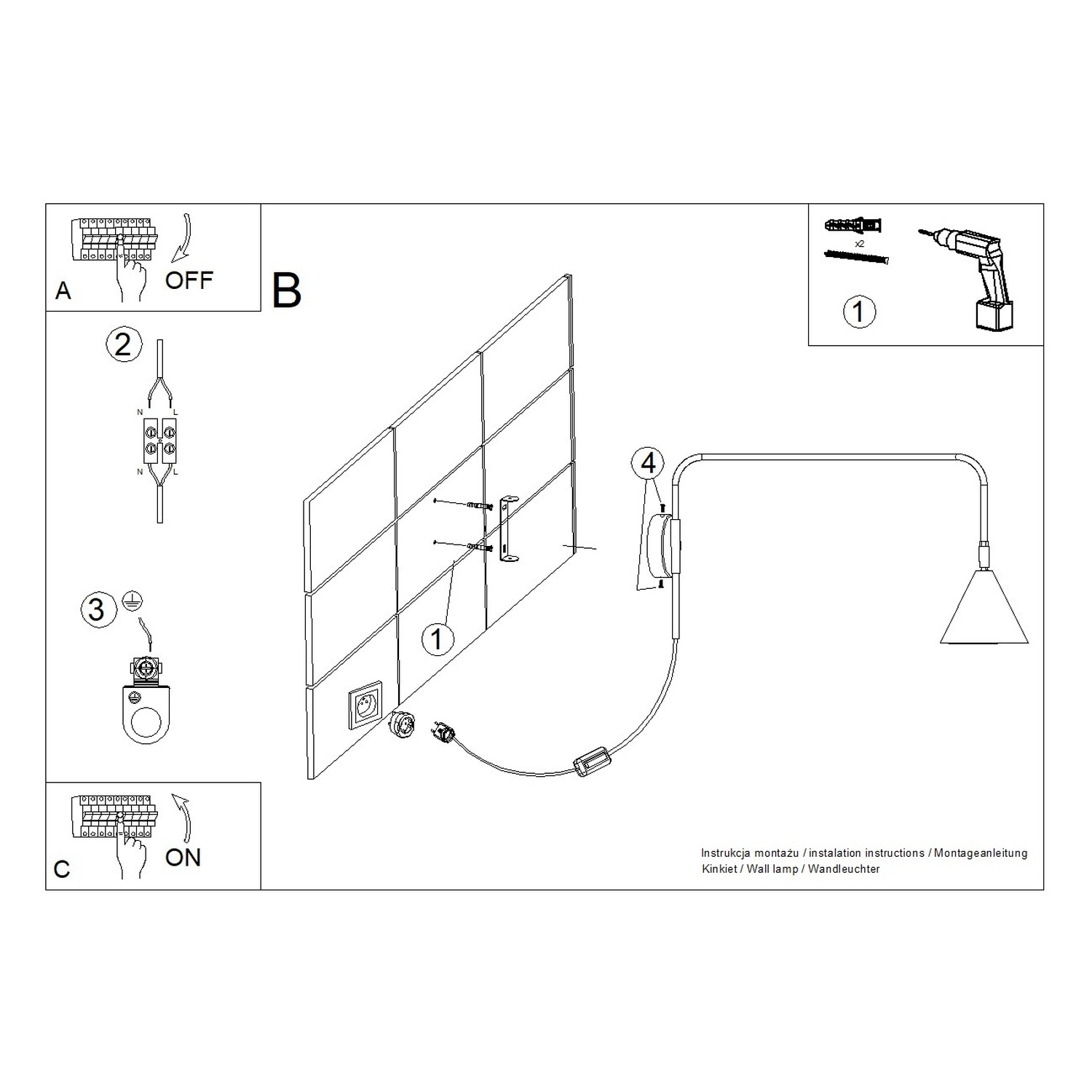 Wall Lamp Nox Olive Green - Thumbnail 11