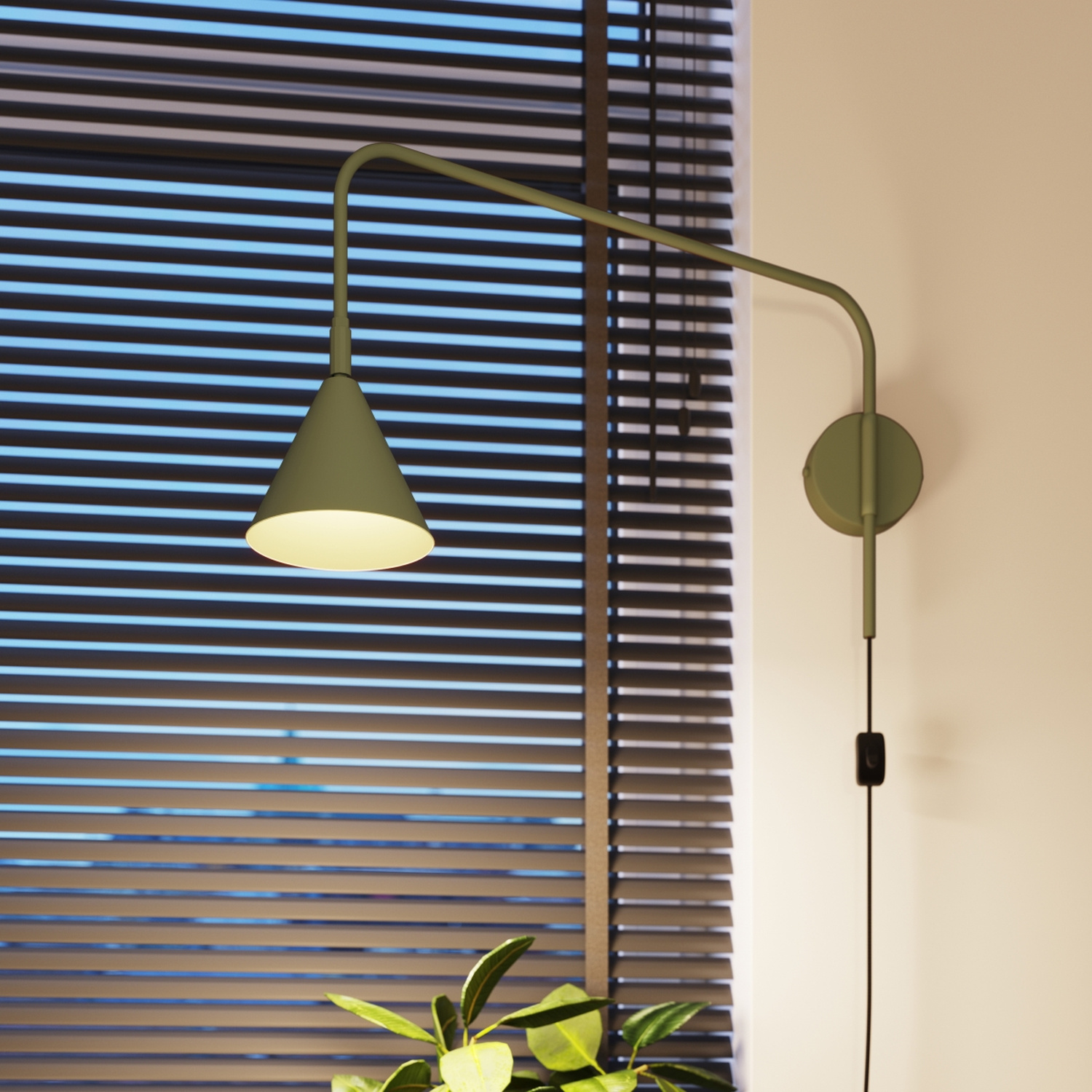 Wall Lamp Nox Olive Green - Thumbnail 14