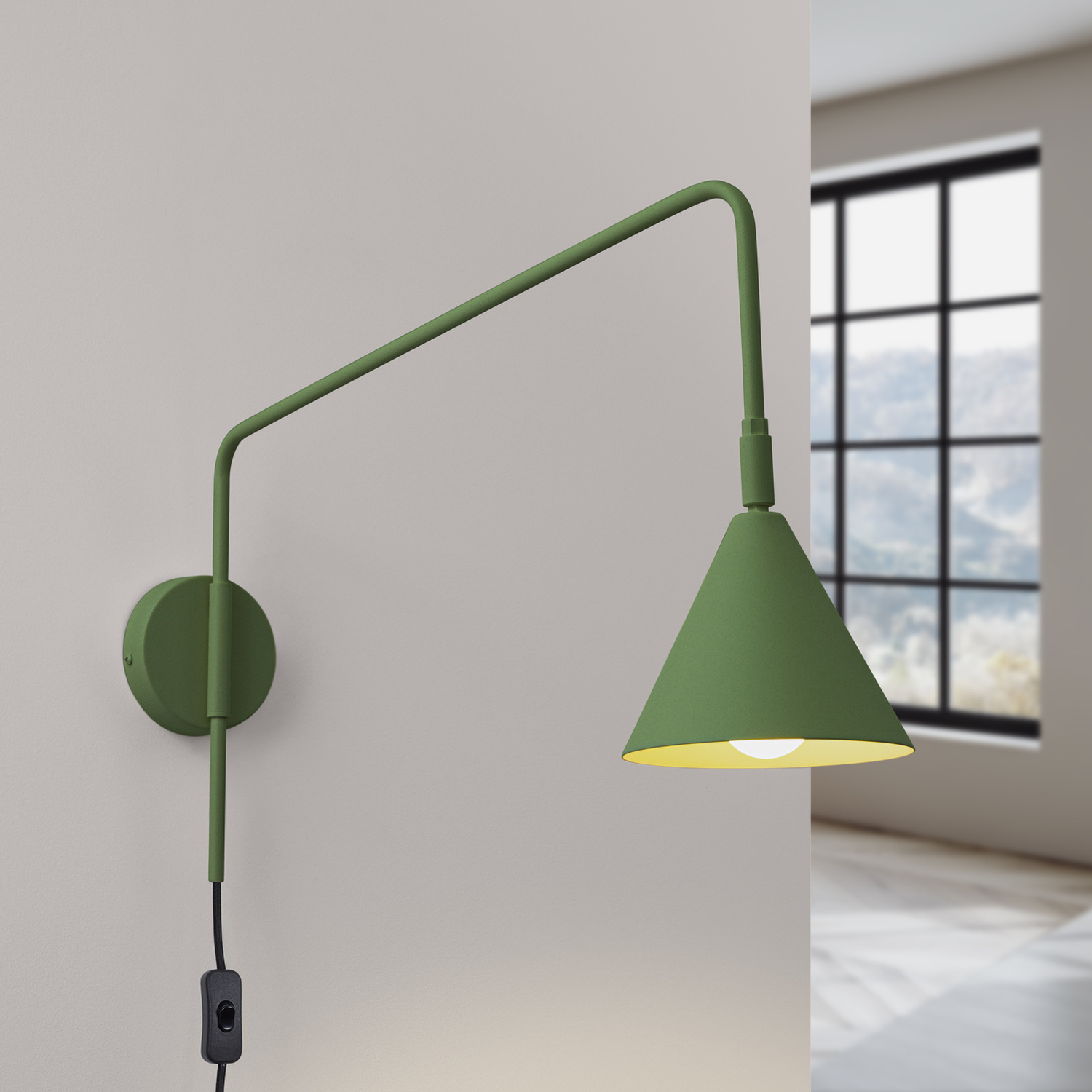 Wall Lamp Nox Olive Green - Thumbnail 3