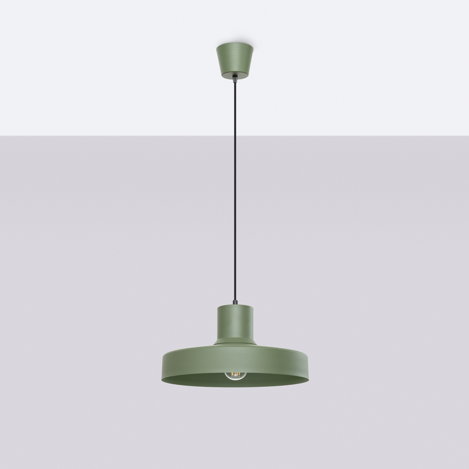 Pendant Lamp Bilo Olive Green - Thumbnail 2