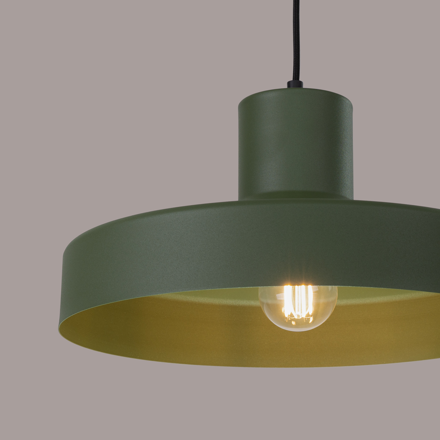 Pendant Lamp Bilo Olive Green - Thumbnail 4