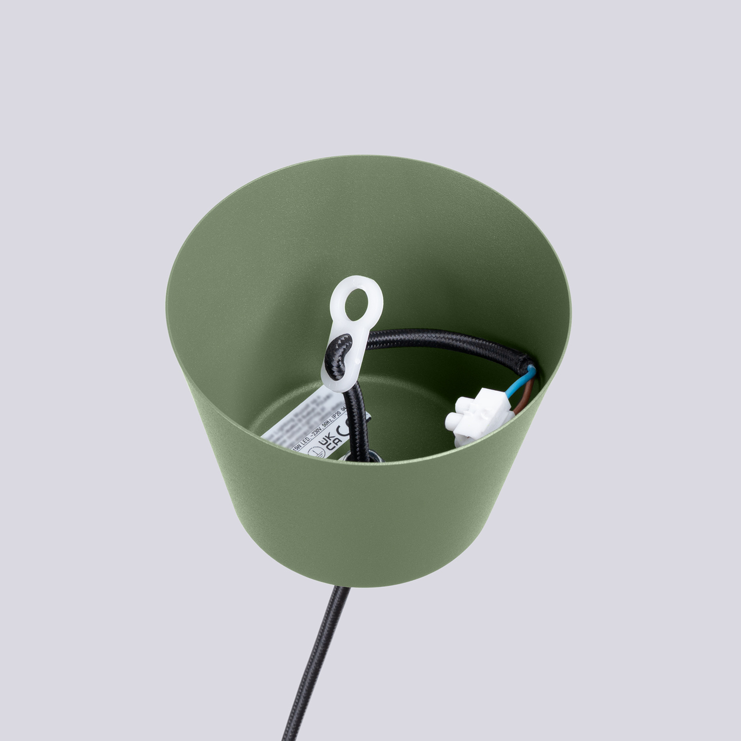 Pendant Lamp Bilo Olive Green - Thumbnail 9