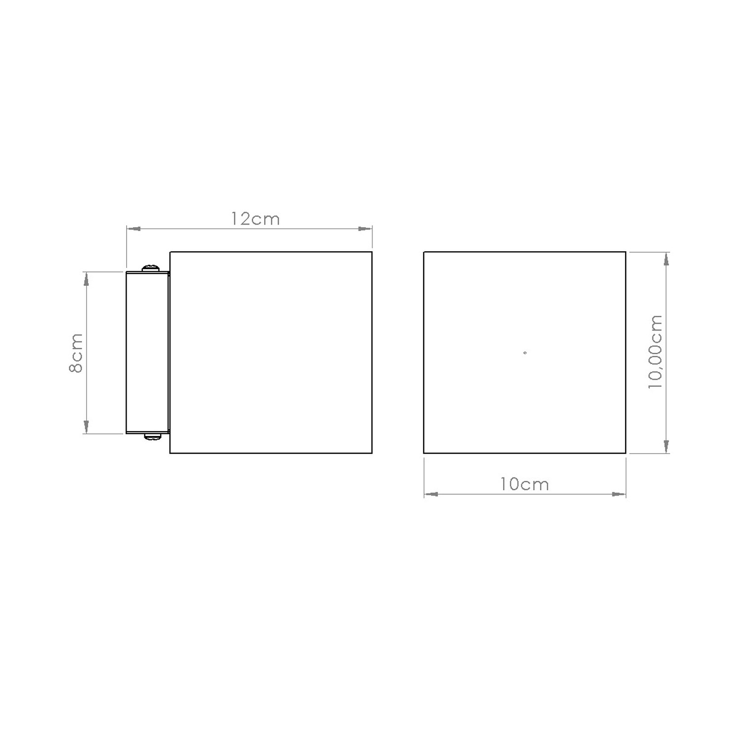 Wall Lamp Quad Concrete Olive Green - Thumbnail 8