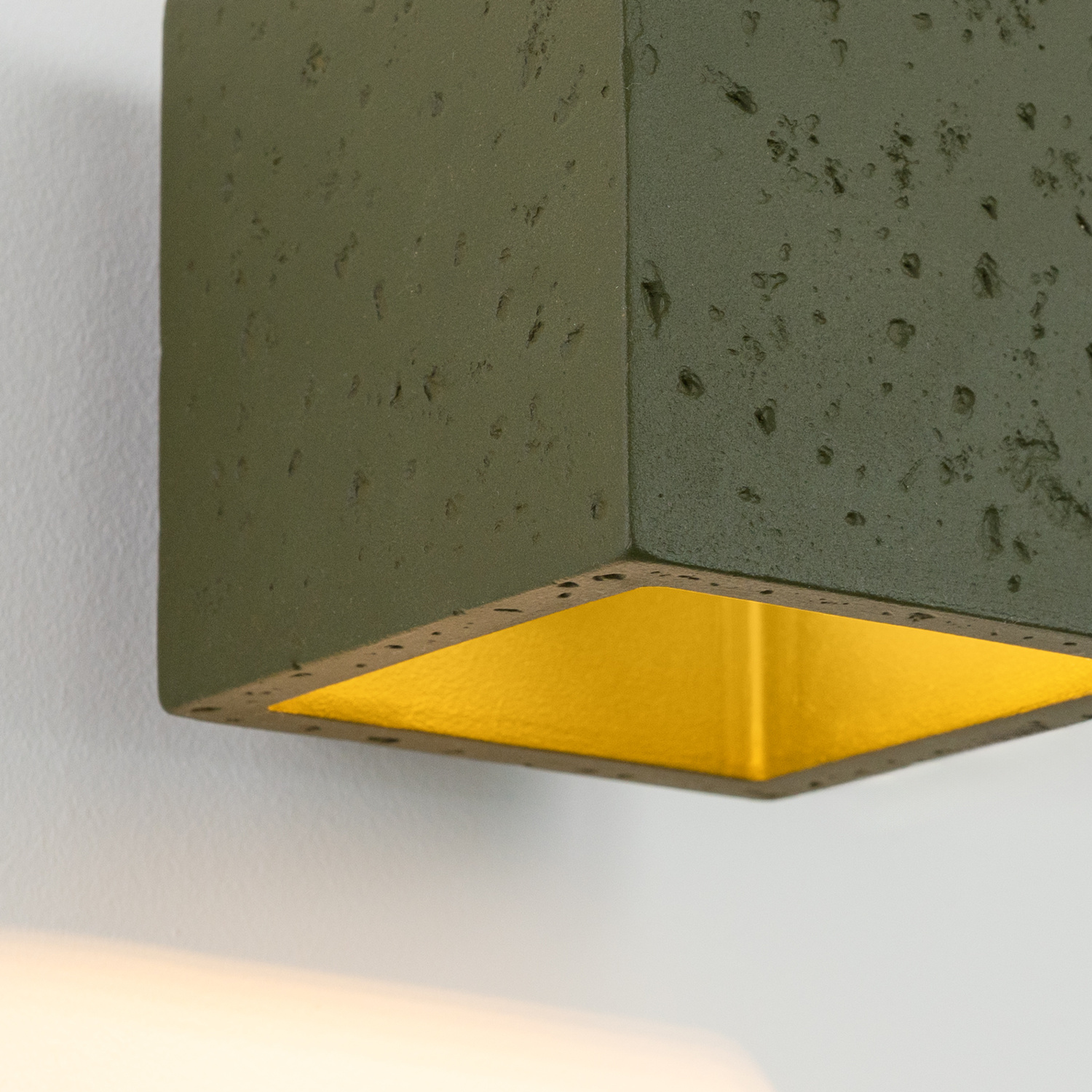 Wall Lamp Quad Concrete Olive Green - Thumbnail 4