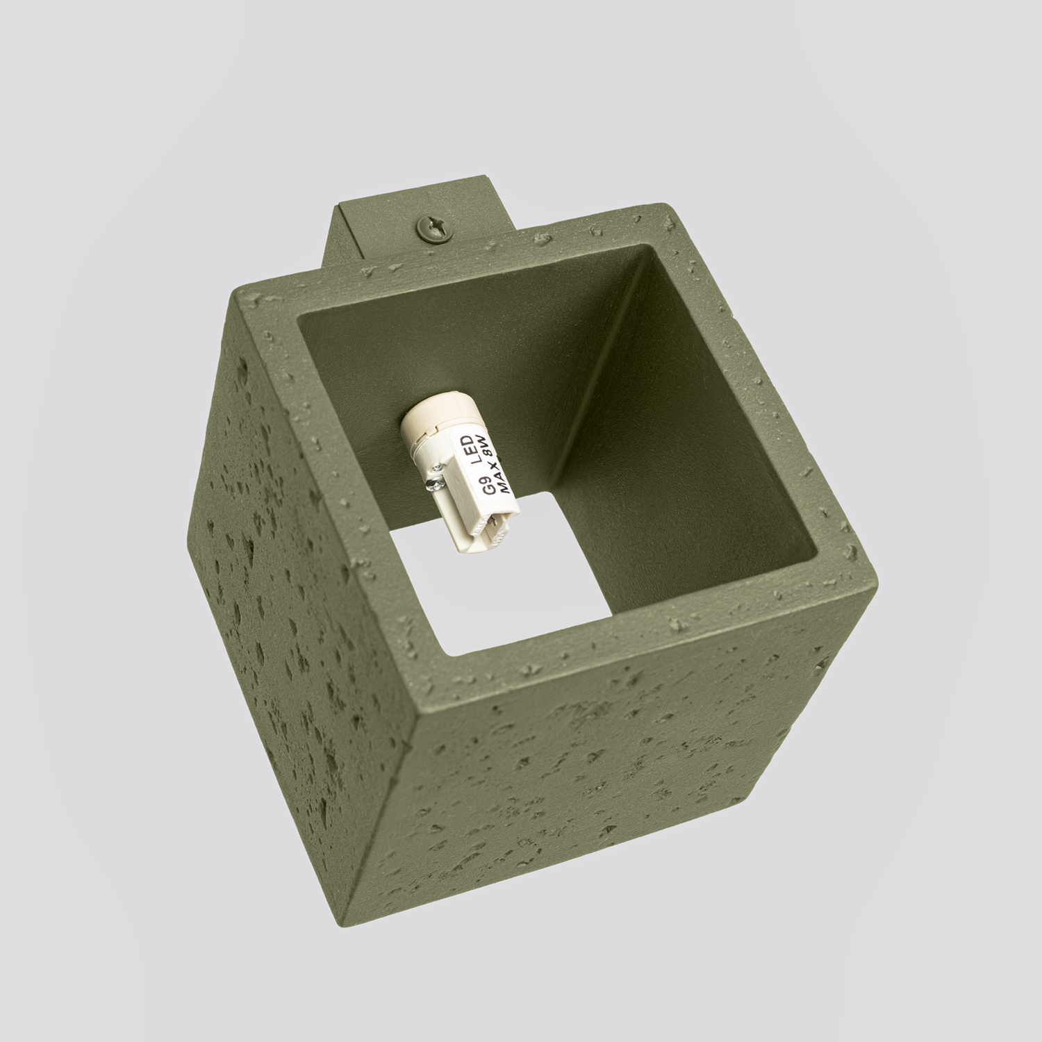 Wall Lamp Quad Concrete Olive Green - Thumbnail 5