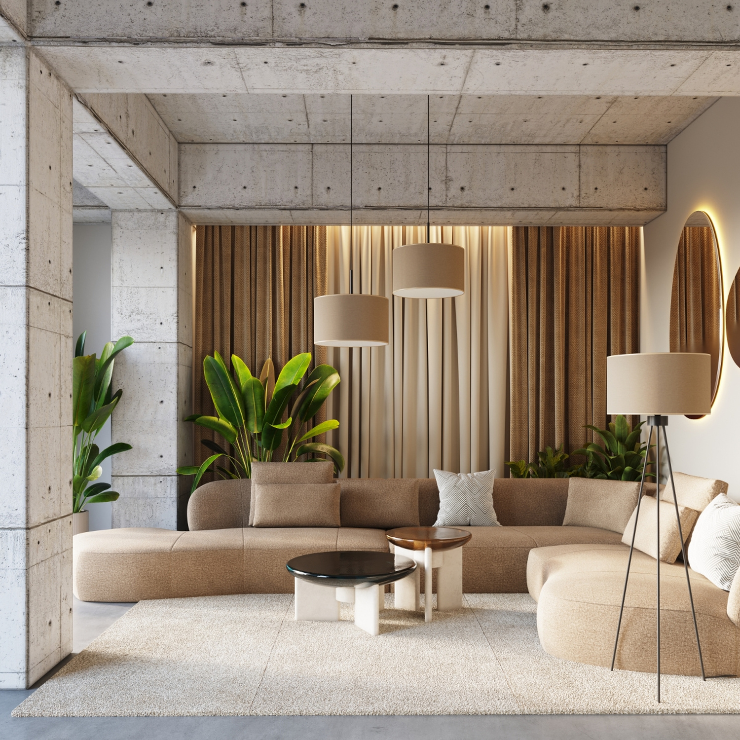 Pendant Lamp Nevia Beige - Thumbnail 11