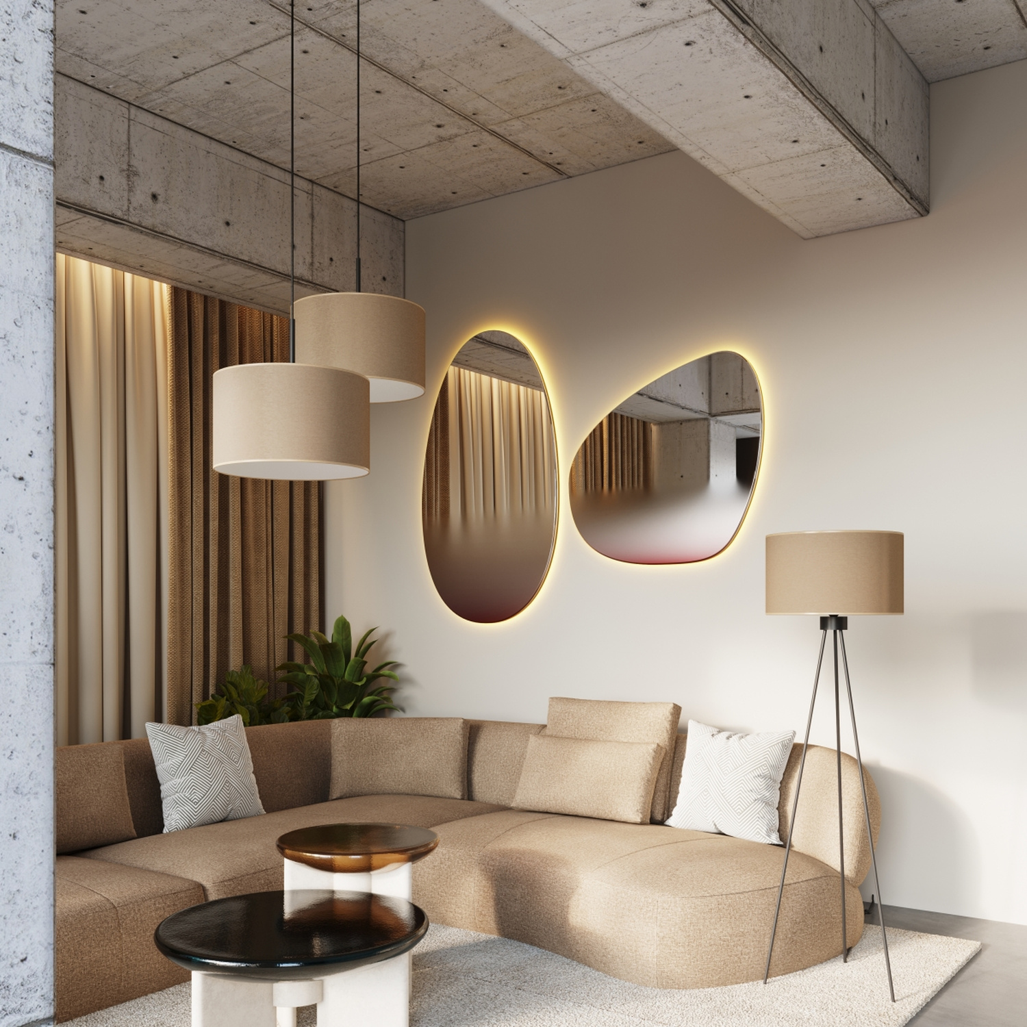 Pendant Lamp Nevia Beige - Thumbnail 12
